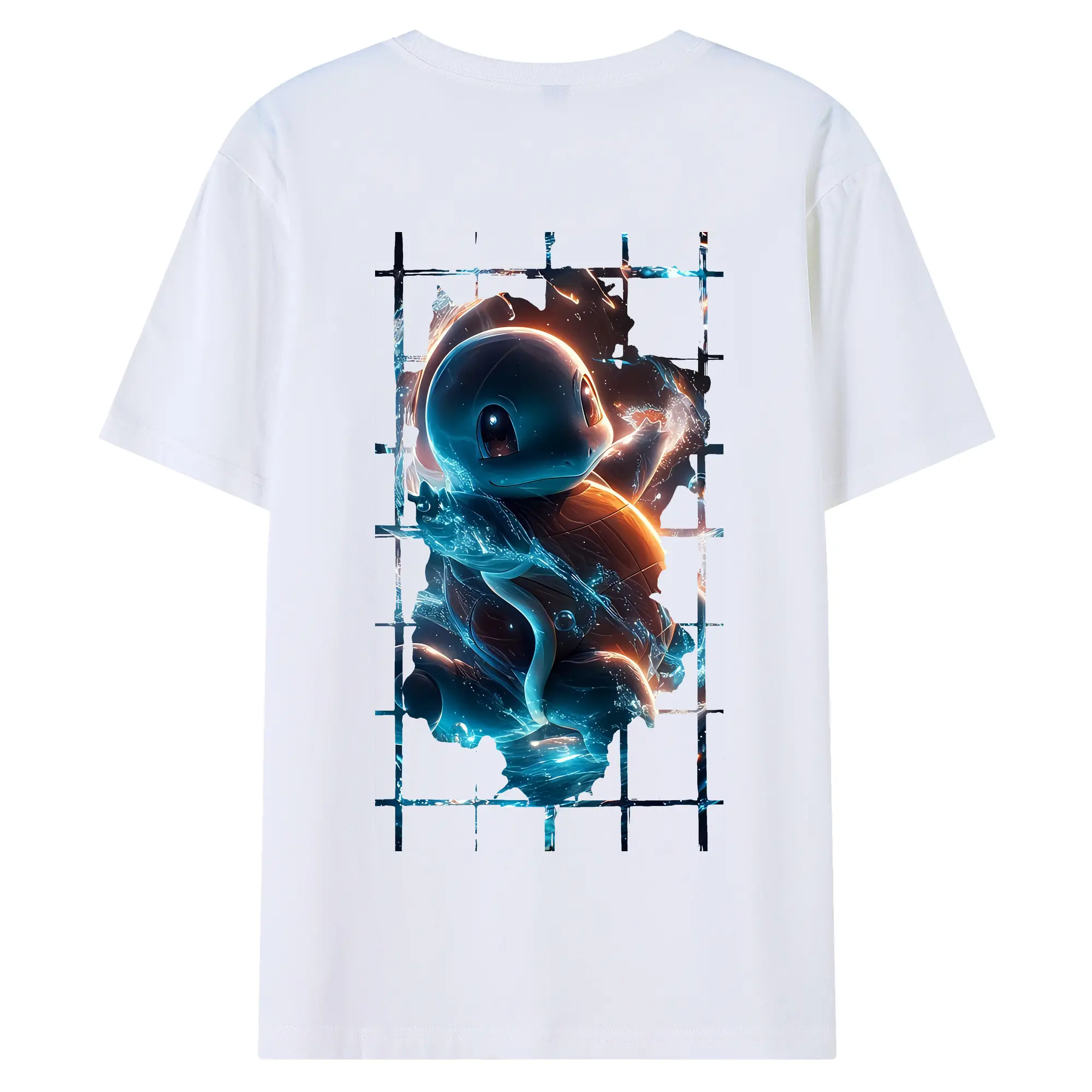 ポケモン グッズ,ゼニガメ - 綿100％ 半袖Tシャツ ・ バックプリント ・ 快適 通気性 ・ 日常使い 散歩 スポーツ用