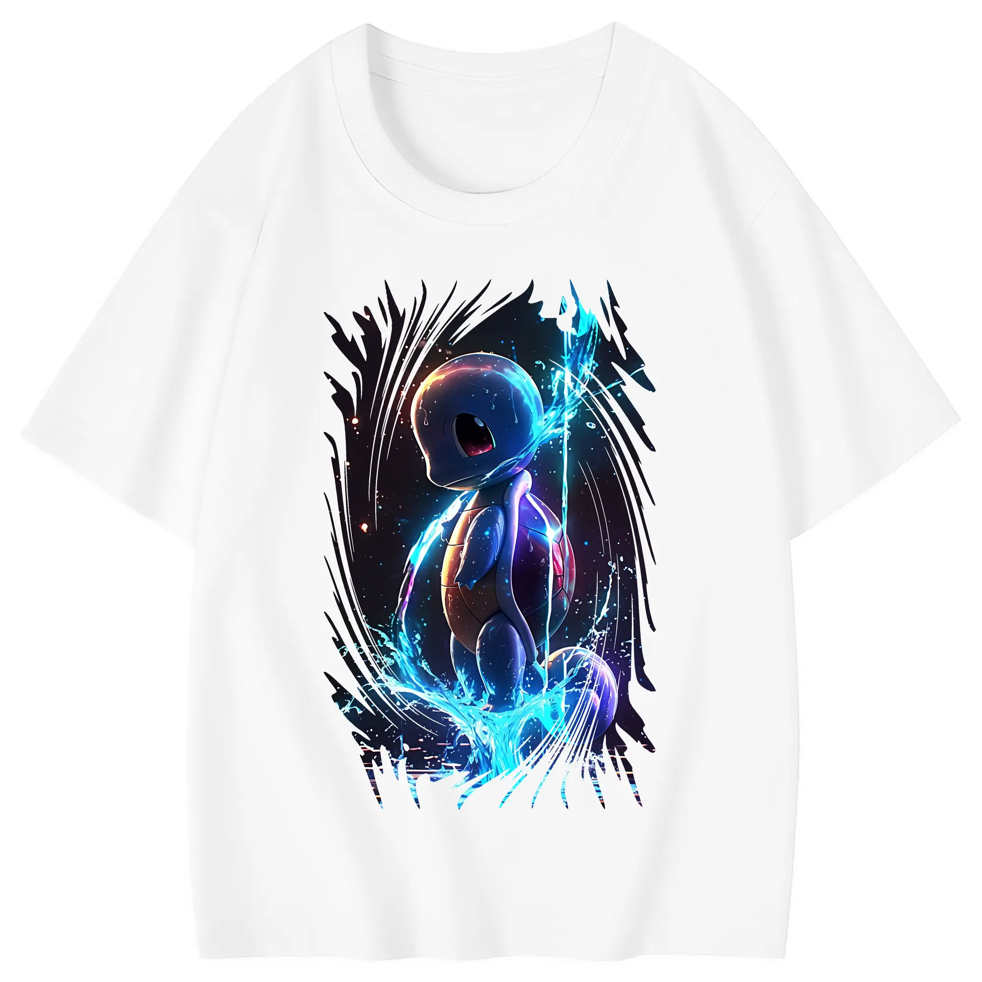 ポケモン グッズ,ゼニガメ - 綿100％ キッズTシャツ ・ フロントプリント ・ 快適 通気性 ・ スポーツ カジュアル 散歩用