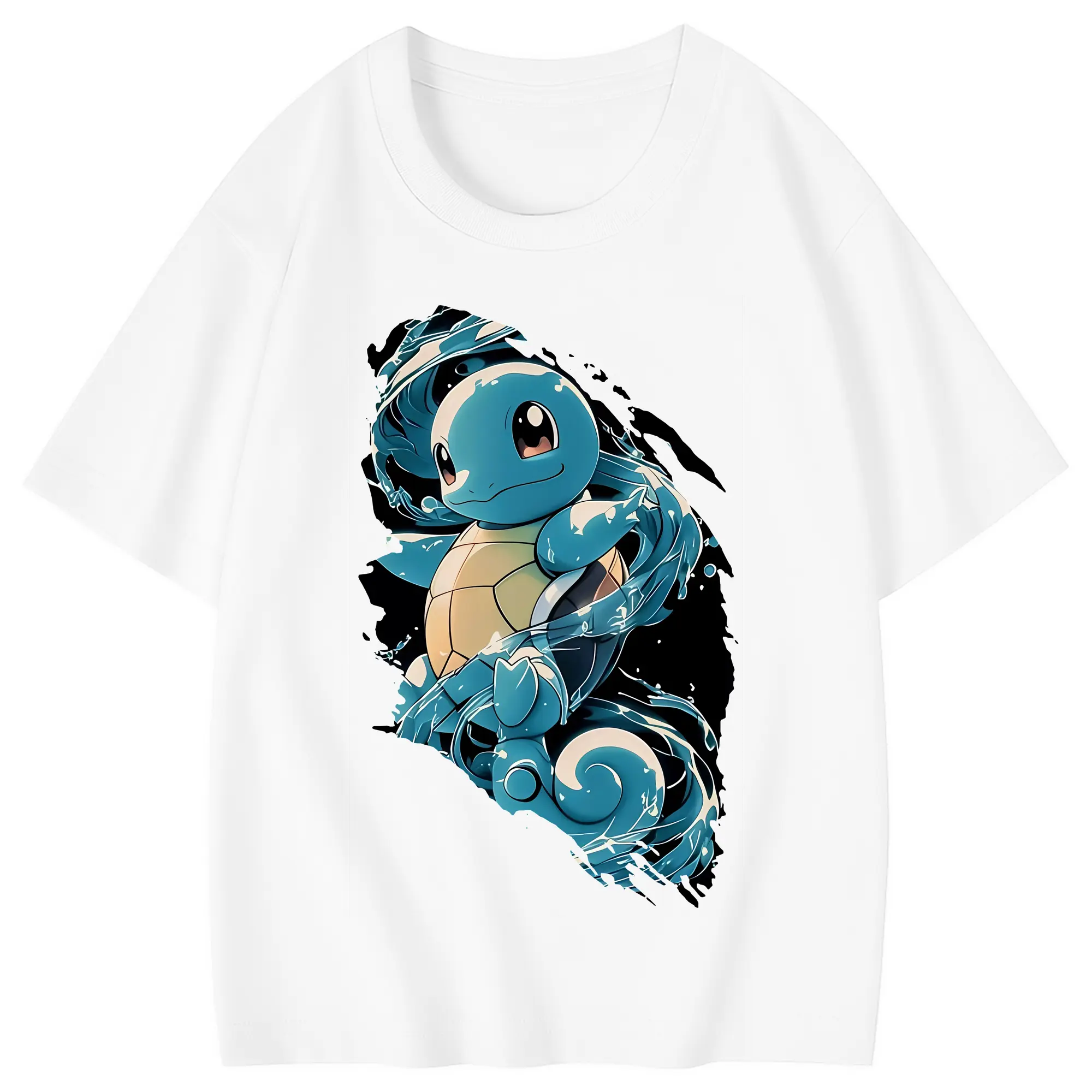 ポケモン グッズ,ゼニガメ - 綿100％ キッズTシャツ ・ フロントプリント ・ 快適 通気性 ・ スポーツ カジュアル 散歩用