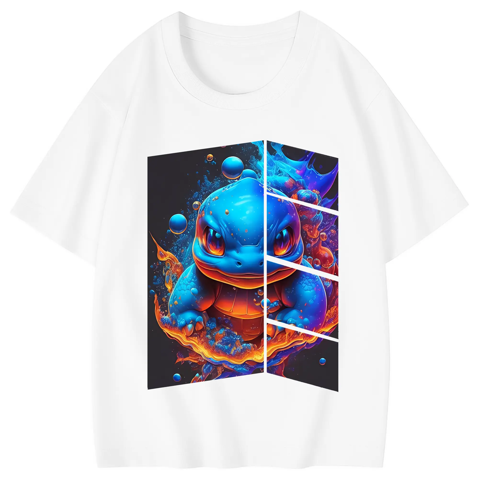 ポケモン グッズ,ゼニガメ - 綿100％ キッズTシャツ ・ フロントプリント ・ 快適 通気性 ・ スポーツ カジュアル 散歩用