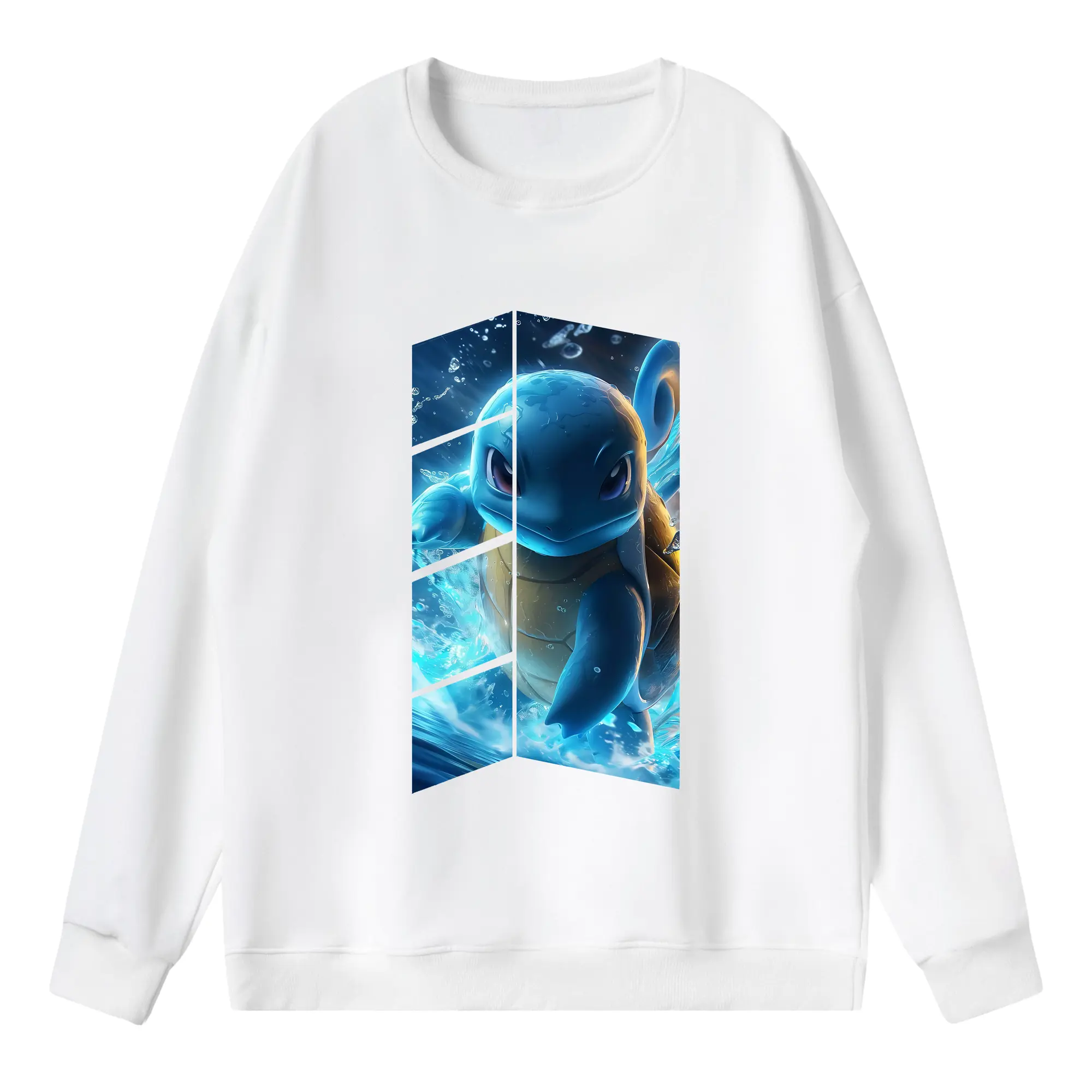 ポケモン グッズ,ゼニガメ - 薄手 クルーネック スウェット 裏毛260g · ポリエステル 春秋向け カジュアル 男女兼用 · トレーナー デイリー スポーツ 散歩に最適