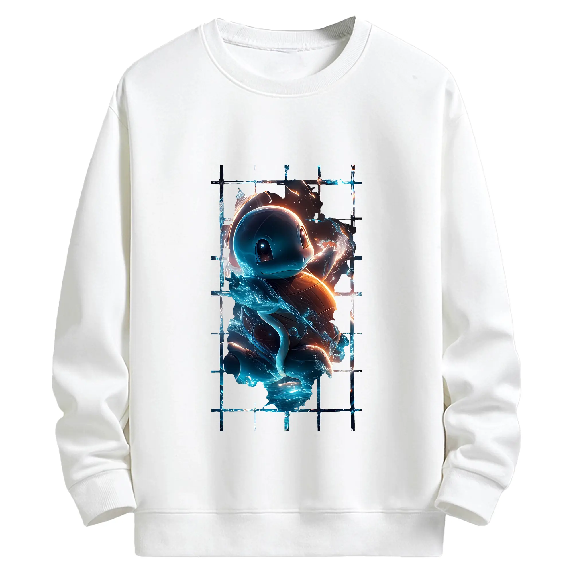 ポケモン グッズ,ゼニガメ - キッズ クルーネックスウェットシャツ ・ フロントプリント ・ 綿80％ ポリエステル20％ ・ 快適 通学 スポーツ 日常使い お散歩用