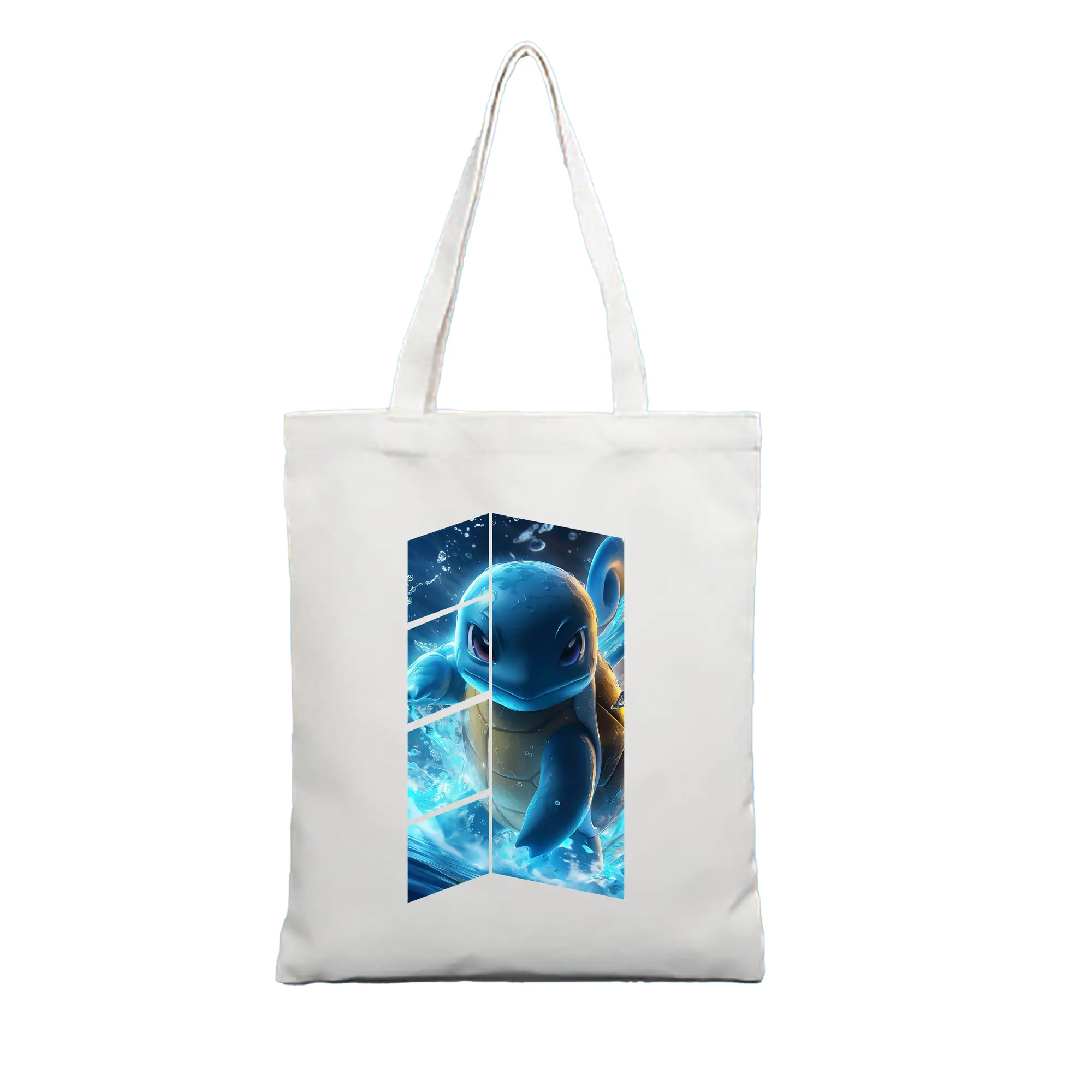 ポケモン グッズ,ゼニガメ - 縦型キャンバス手提げバッグ（トートバッグ） ・ キャンバス素材 ・ ショッピング用 ・ 軽量 丈夫 お手入れ簡単