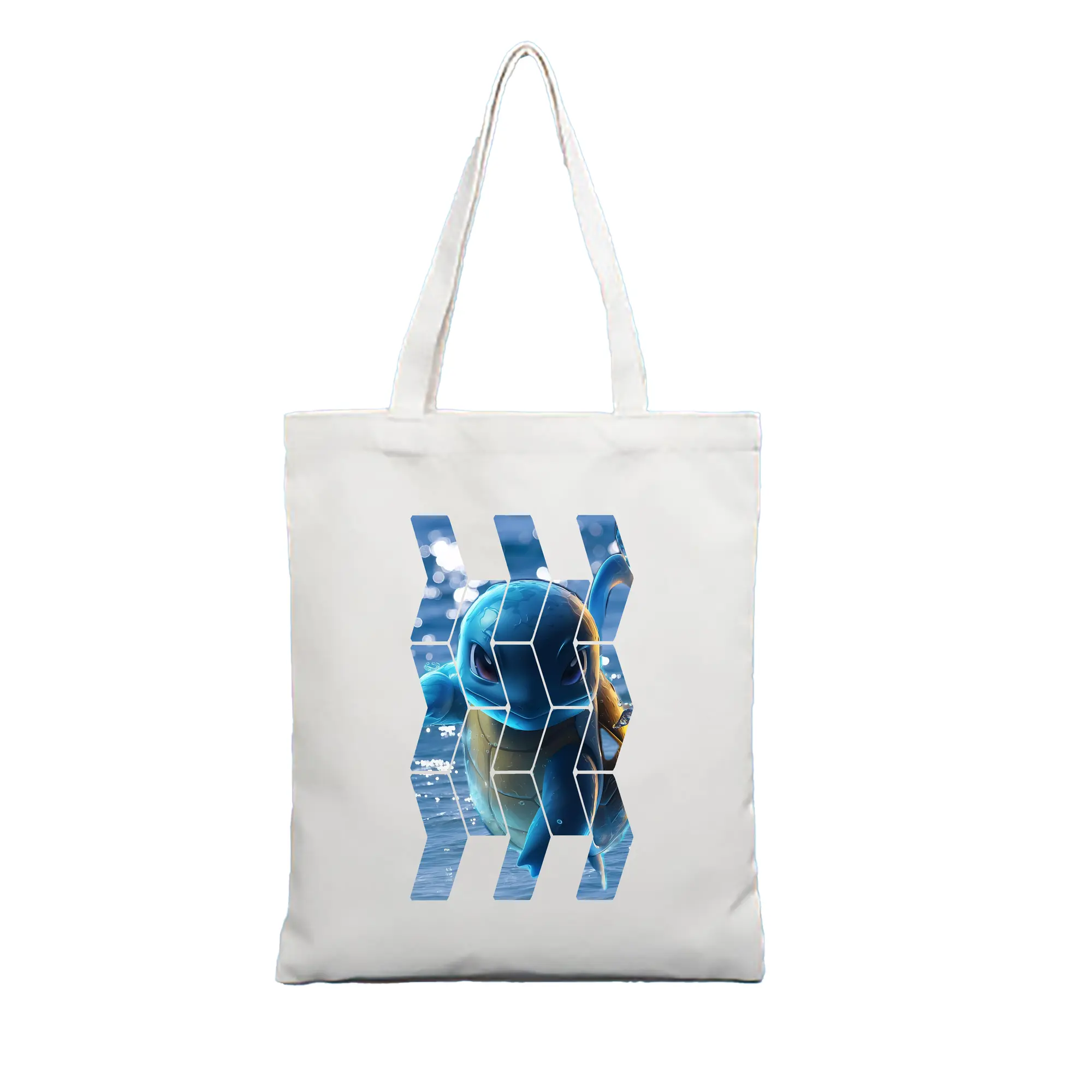 ポケモン グッズ,ゼニガメ - 縦型キャンバス手提げバッグ（トートバッグ） ・ キャンバス素材 ・ ショッピング用 ・ 軽量 丈夫 お手入れ簡単