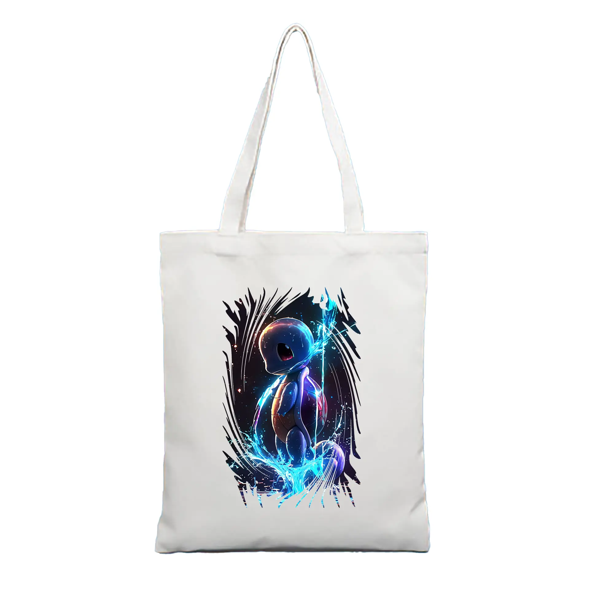 ポケモン グッズ,ゼニガメ - 縦型キャンバス手提げバッグ（トートバッグ） ・ キャンバス素材 ・ ショッピング用 ・ 軽量 丈夫 お手入れ簡単