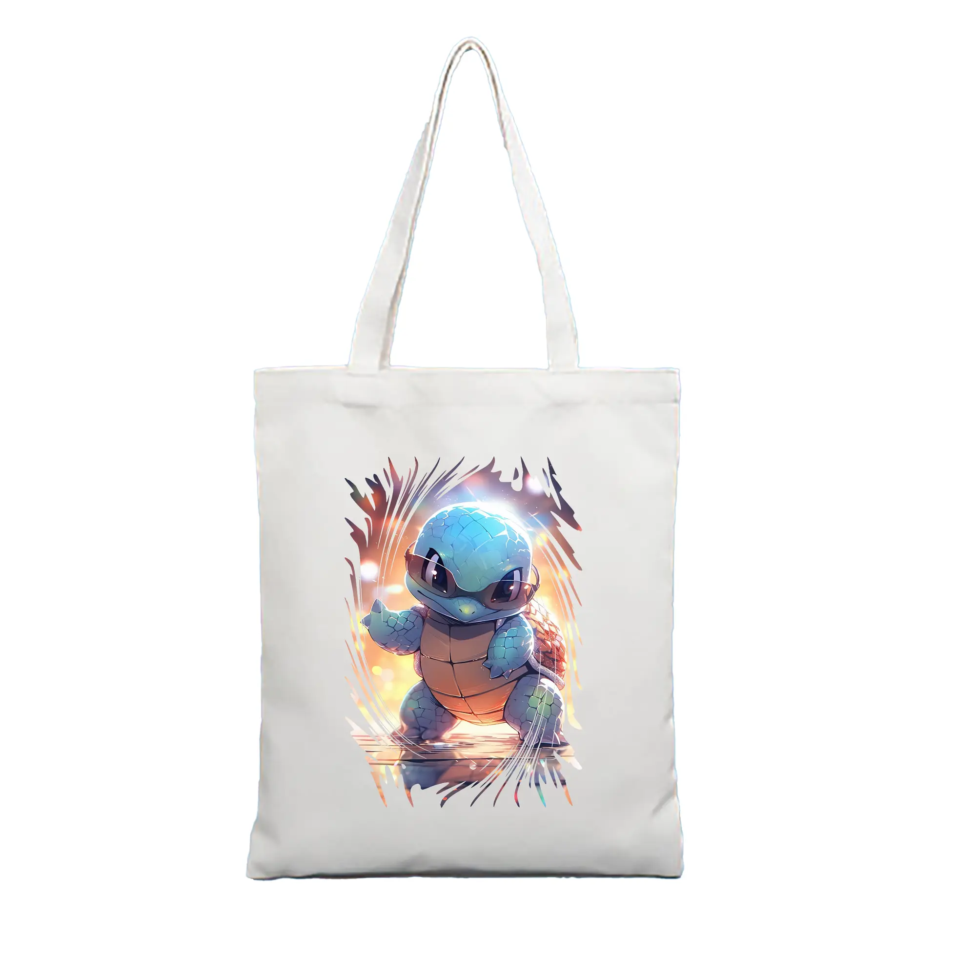 ポケモン グッズ,ゼニガメ - 縦型キャンバス手提げバッグ（トートバッグ） ・ キャンバス素材 ・ ショッピング用 ・ 軽量 丈夫 お手入れ簡単