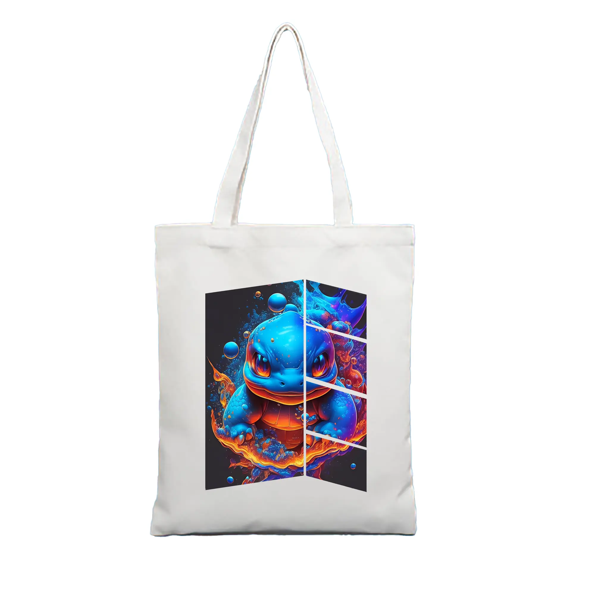 ポケモン グッズ,ゼニガメ - 縦型キャンバス手提げバッグ（トートバッグ） ・ キャンバス素材 ・ ショッピング用 ・ 軽量 丈夫 お手入れ簡単