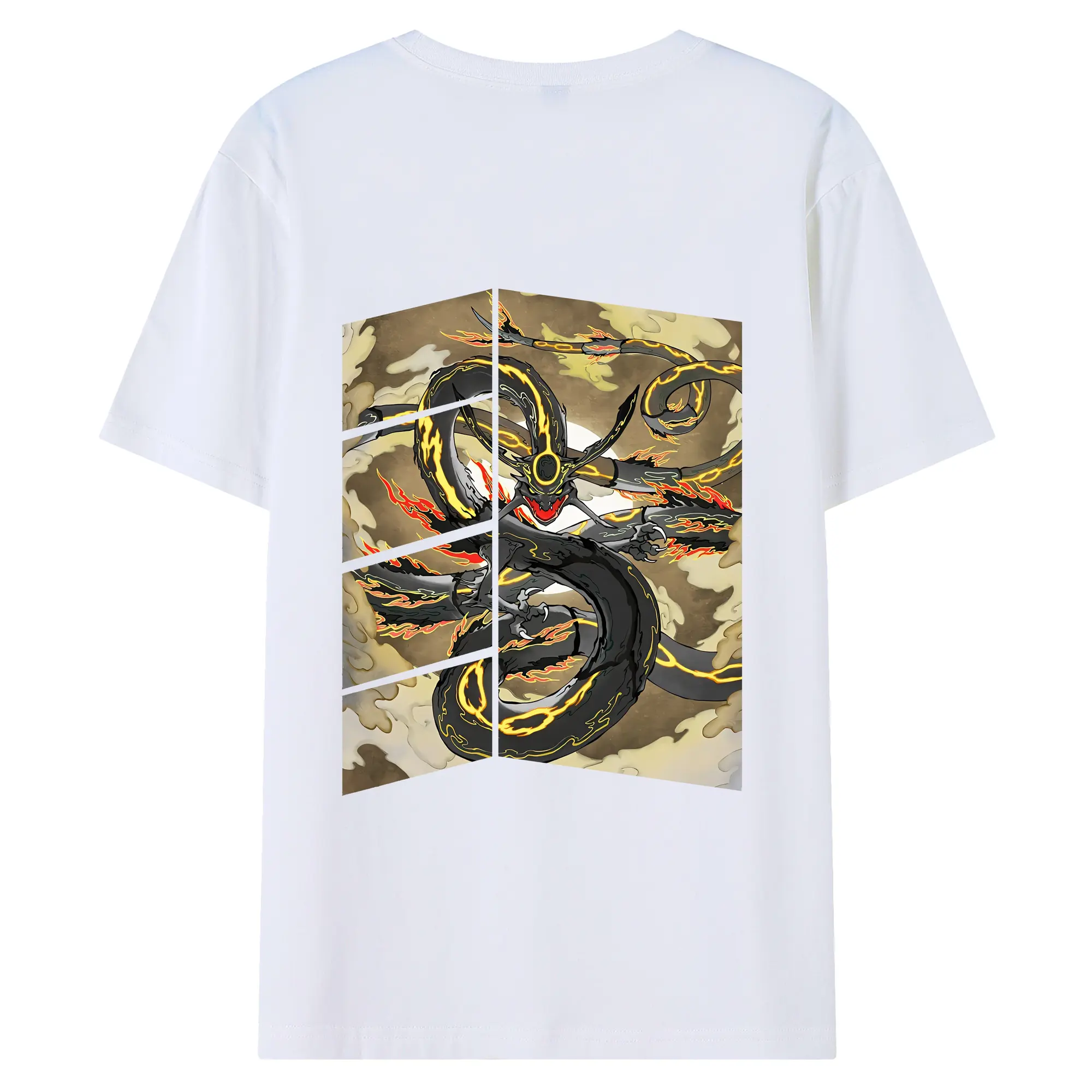 ポケモン グッズ,レックウザ - 綿100％ 半袖Tシャツ ・ バックプリント ・ 快適 通気性 ・ 日常使い 散歩 スポーツ用