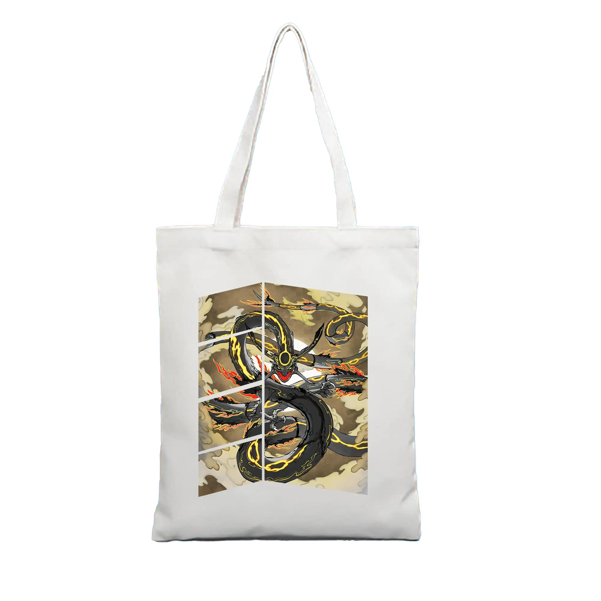 ポケモン グッズ,レックウザ - 縦型キャンバス手提げバッグ（トートバッグ） ・ キャンバス素材 ・ ショッピング用 ・ 軽量 丈夫 お手入れ簡単