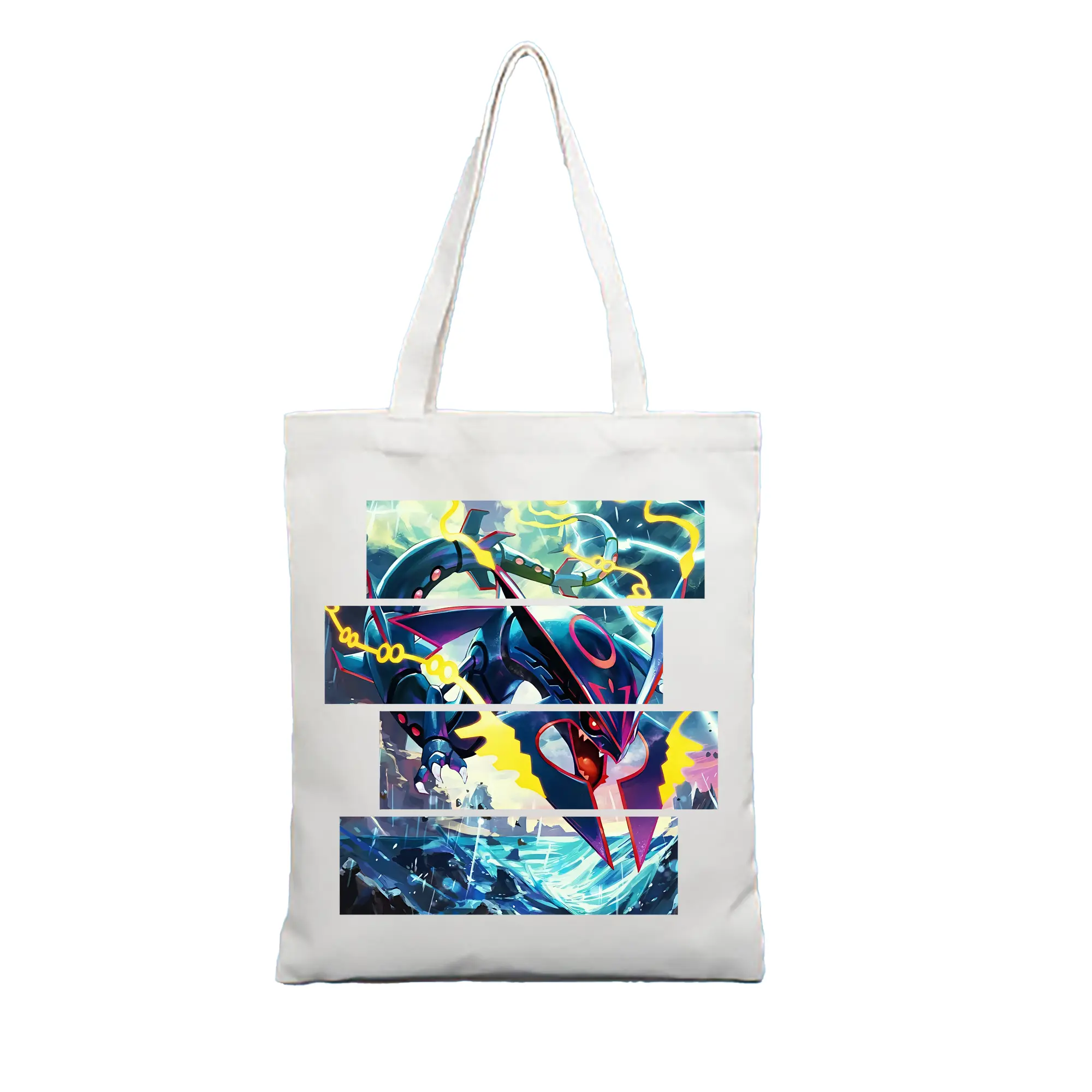 ポケモン グッズ,レックウザ - 縦型キャンバス手提げバッグ（トートバッグ） ・ キャンバス素材 ・ ショッピング用 ・ 軽量 丈夫 お手入れ簡単