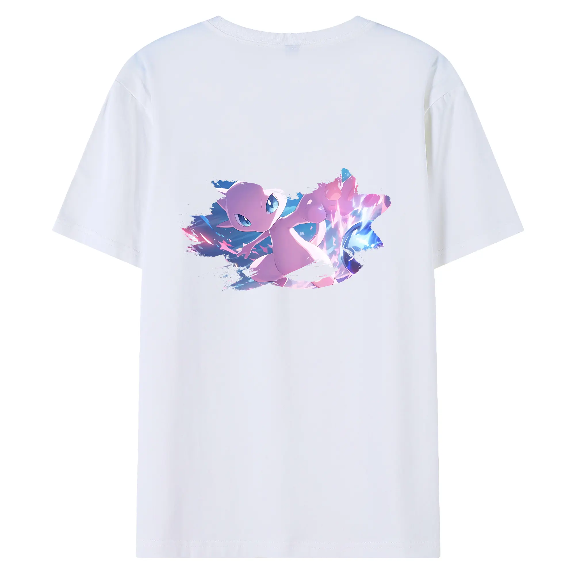 ポケモン グッズ,ミュウ - 綿100％ 半袖Tシャツ ・ バックプリント ・ 快適 通気性 ・ 日常使い 散歩 スポーツ用