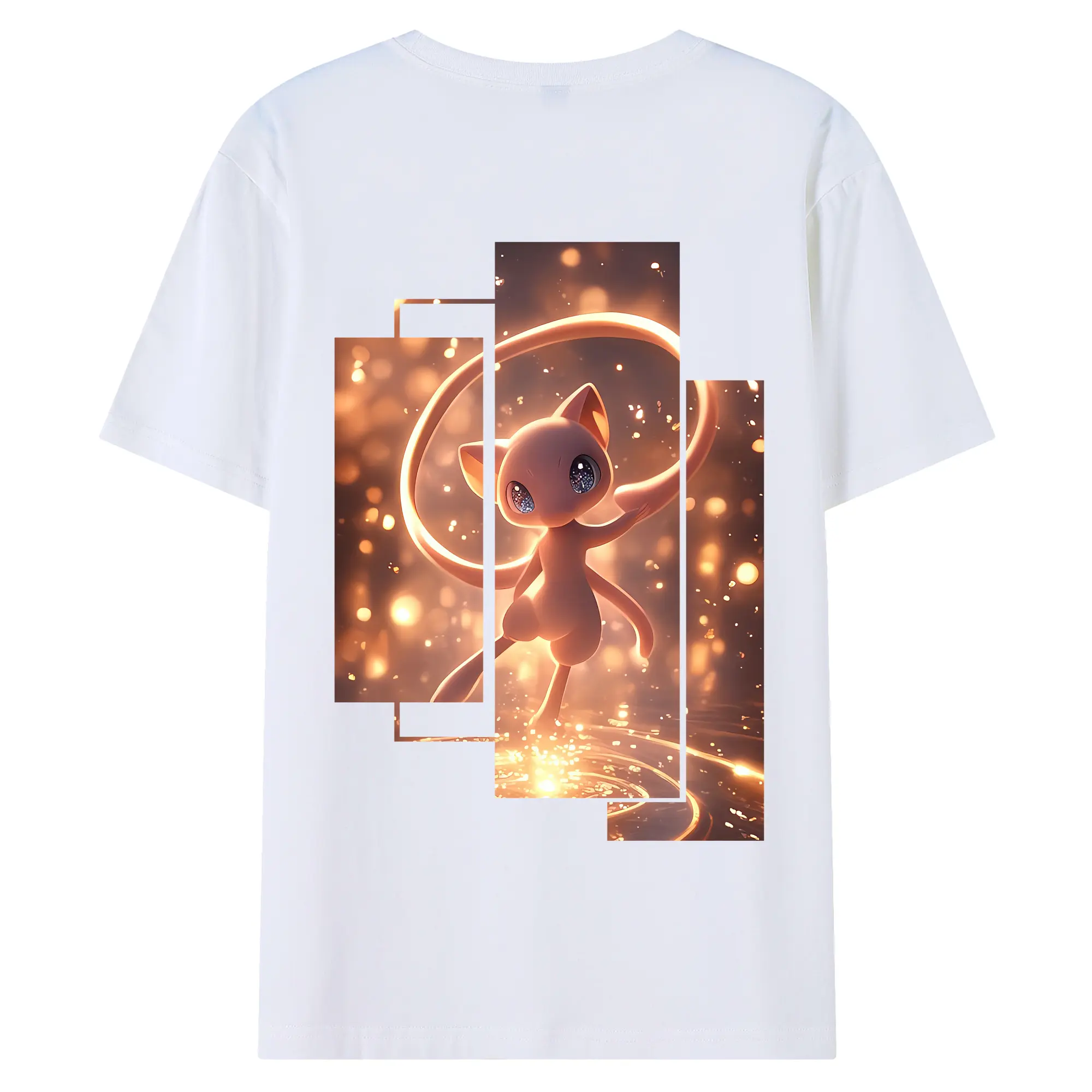 ポケモン グッズ,ミュウ - 綿100％ 半袖Tシャツ ・ バックプリント ・ 快適 通気性 ・ 日常使い 散歩 スポーツ用