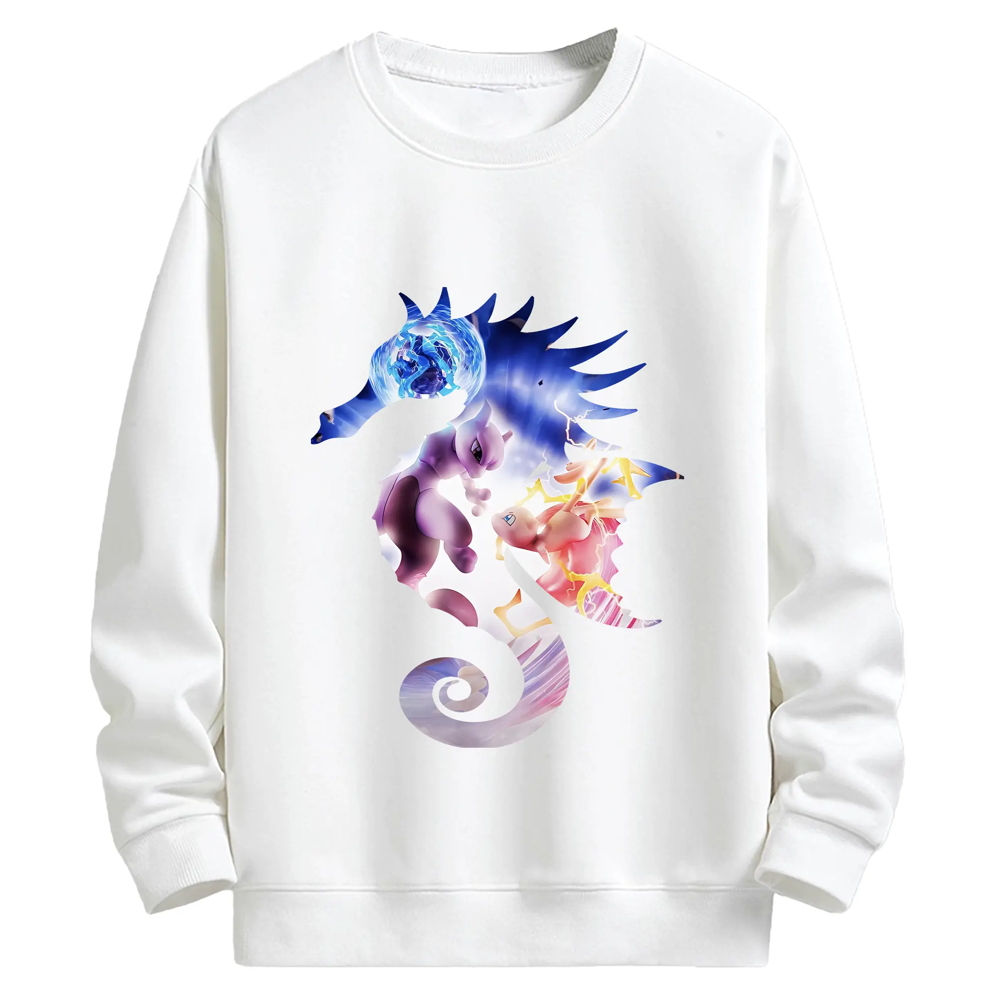 ポケモン グッズ,ミュウ - キッズ クルーネックスウェットシャツ ・ フロントプリント ・ 綿80％ ポリエステル20％ ・ 快適 通学 スポーツ 日常使い お散歩用