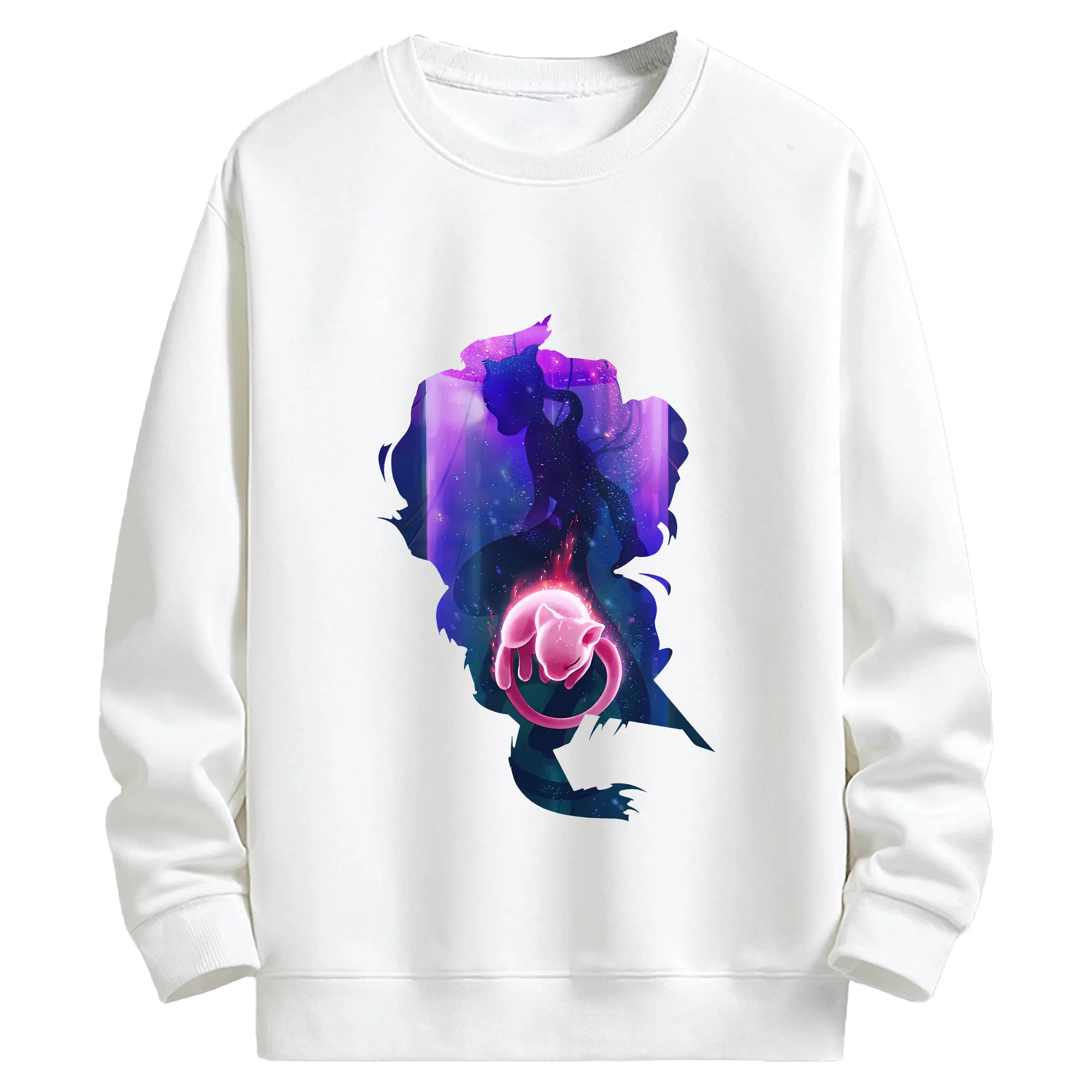 ポケモン グッズ,ミュウ - キッズ クルーネックスウェットシャツ ・ フロントプリント ・ 綿80％ ポリエステル20％ ・ 快適 通学 スポーツ 日常使い お散歩用