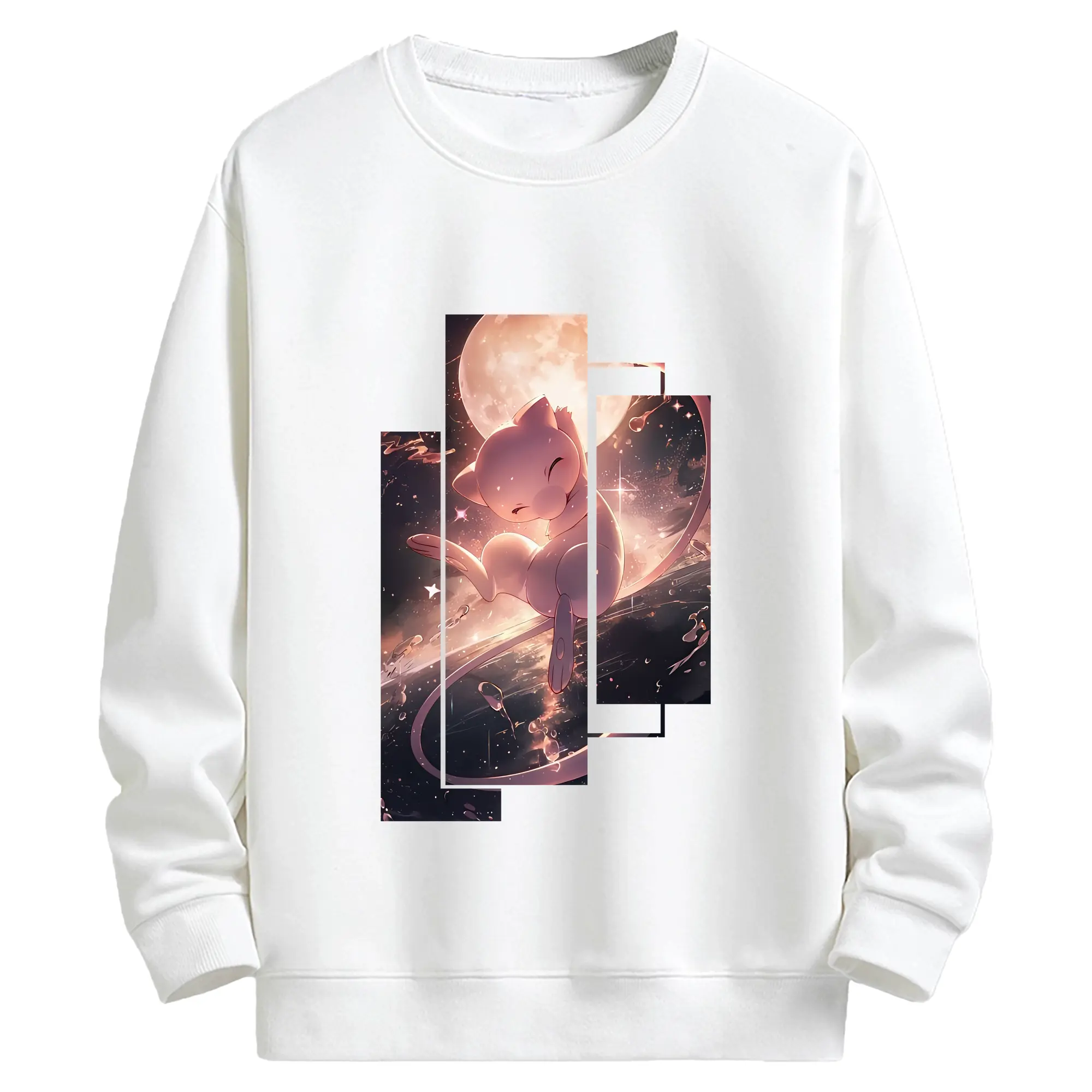 ポケモン グッズ,ミュウ - キッズ クルーネックスウェットシャツ ・ フロントプリント ・ 綿80％ ポリエステル20％ ・ 快適 通学 スポーツ 日常使い お散歩用