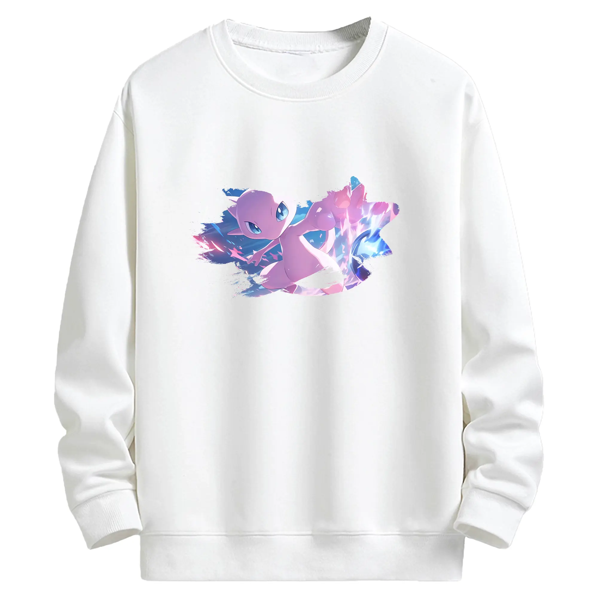 ポケモン グッズ,ミュウ - キッズ クルーネックスウェットシャツ ・ フロントプリント ・ 綿80％ ポリエステル20％ ・ 快適 通学 スポーツ 日常使い お散歩用