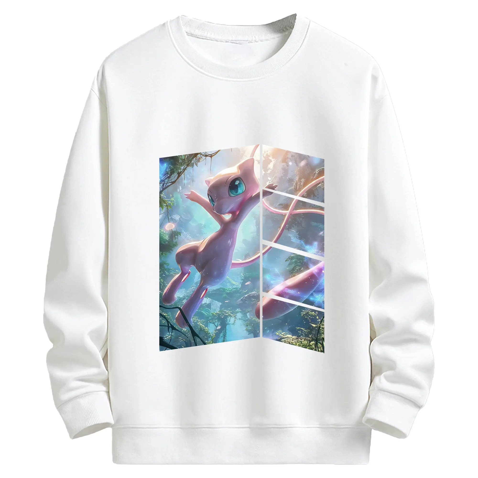 ポケモン グッズ,ミュウ - キッズ クルーネックスウェットシャツ ・ フロントプリント ・ 綿80％ ポリエステル20％ ・ 快適 通学 スポーツ 日常使い お散歩用