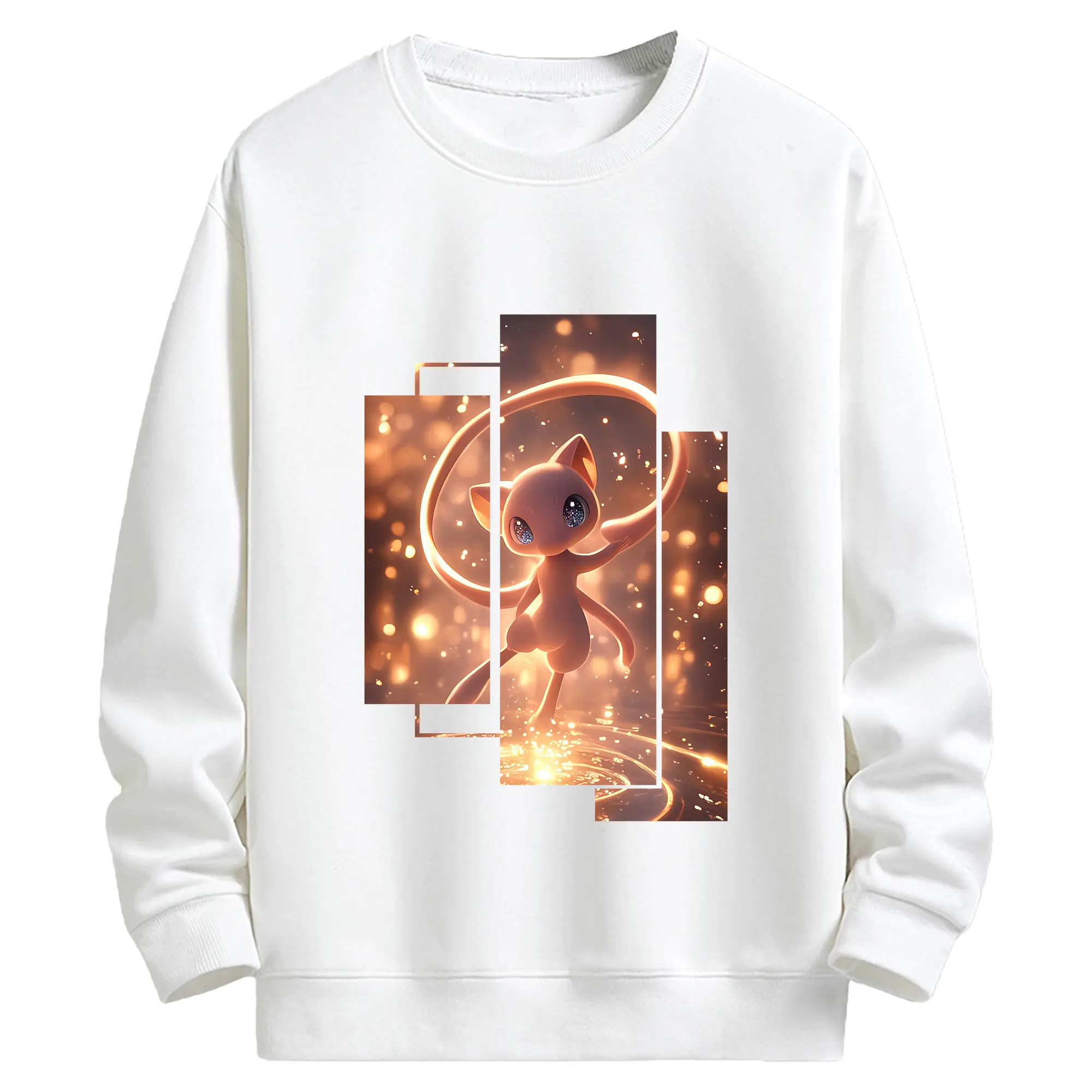 ポケモン グッズ,ミュウ - キッズ クルーネックスウェットシャツ ・ フロントプリント ・ 綿80％ ポリエステル20％ ・ 快適 通学 スポーツ 日常使い お散歩用