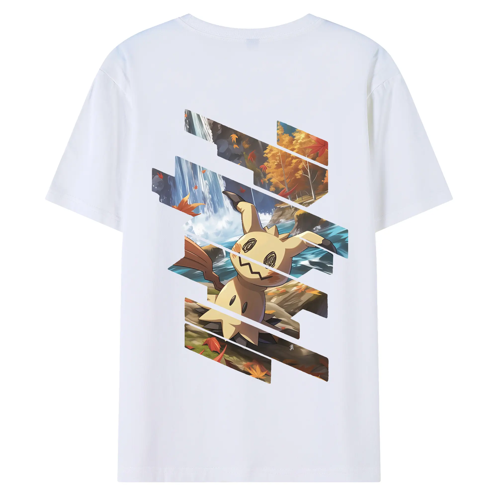 ポケモン グッズ,ミミッキュ - 綿100％ 半袖Tシャツ ・ バックプリント ・ 快適 通気性 ・ 日常使い 散歩 スポーツ用