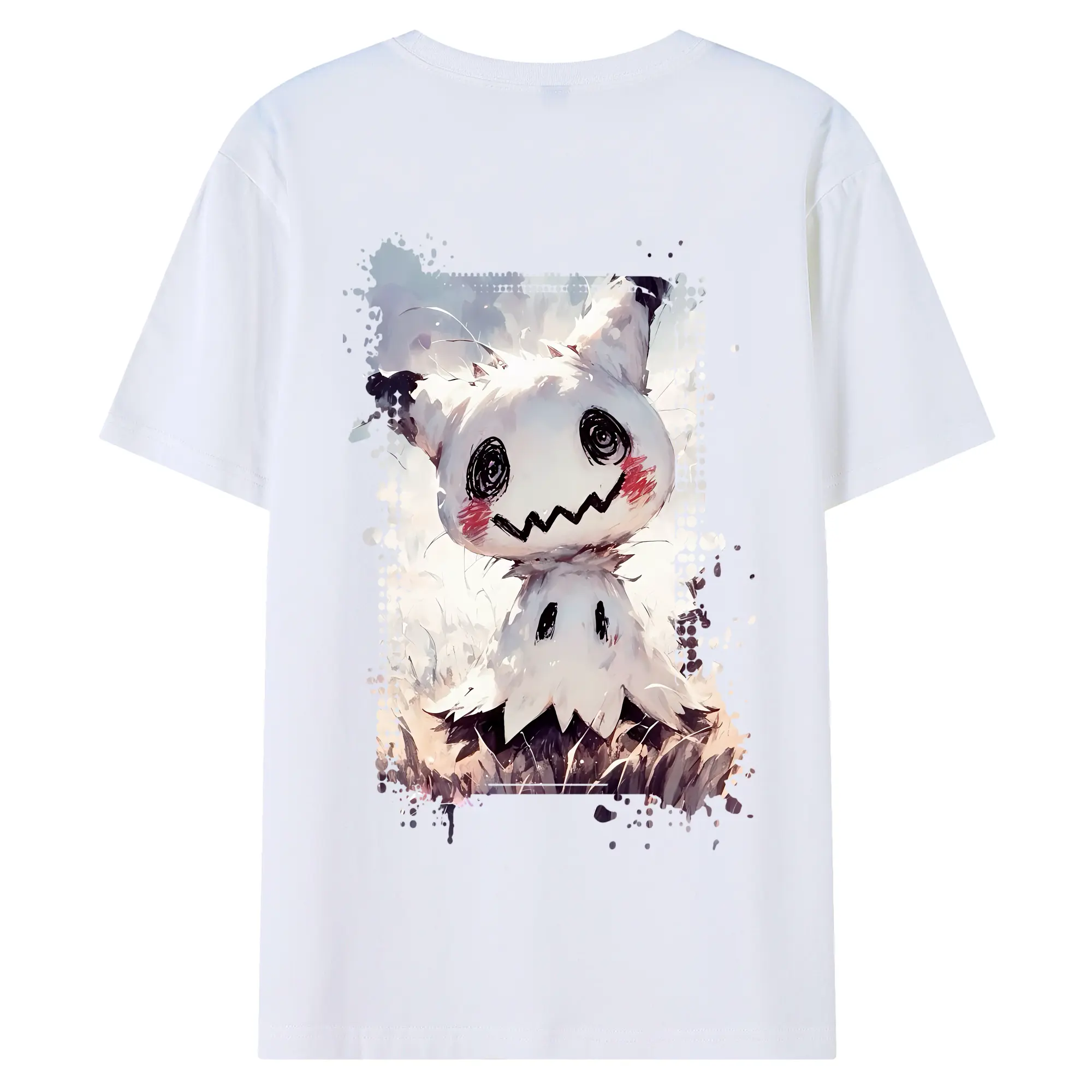 ポケモン グッズ,ミミッキュ - 綿100％ 半袖Tシャツ ・ バックプリント ・ 快適 通気性 ・ 日常使い 散歩 スポーツ用