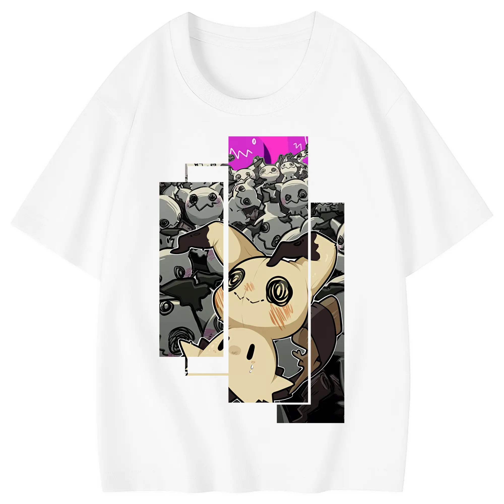 ポケモン グッズ,ミミッキュ - 綿100％ キッズTシャツ ・ フロントプリント ・ 快適 通気性 ・ スポーツ カジュアル 散歩用