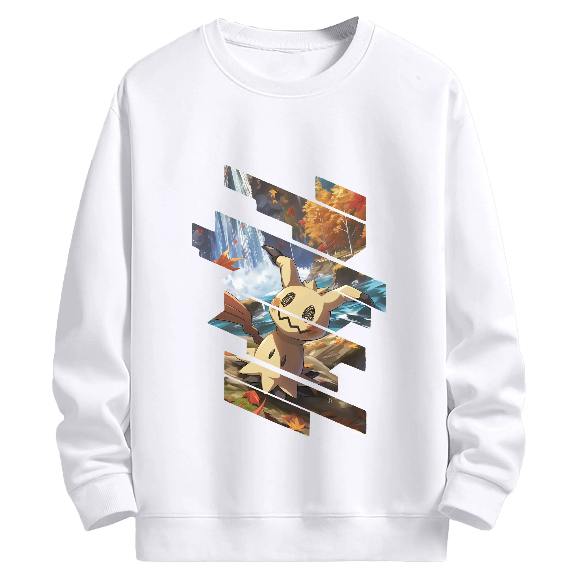 ポケモン グッズ,ミミッキュ - 高品質 クルーネック スウェット ・ コットン59％ ポリエステル41％ ・ ユニセックス 長袖 トレーナー ・ カジュアル デイリー スポーツ 散歩用