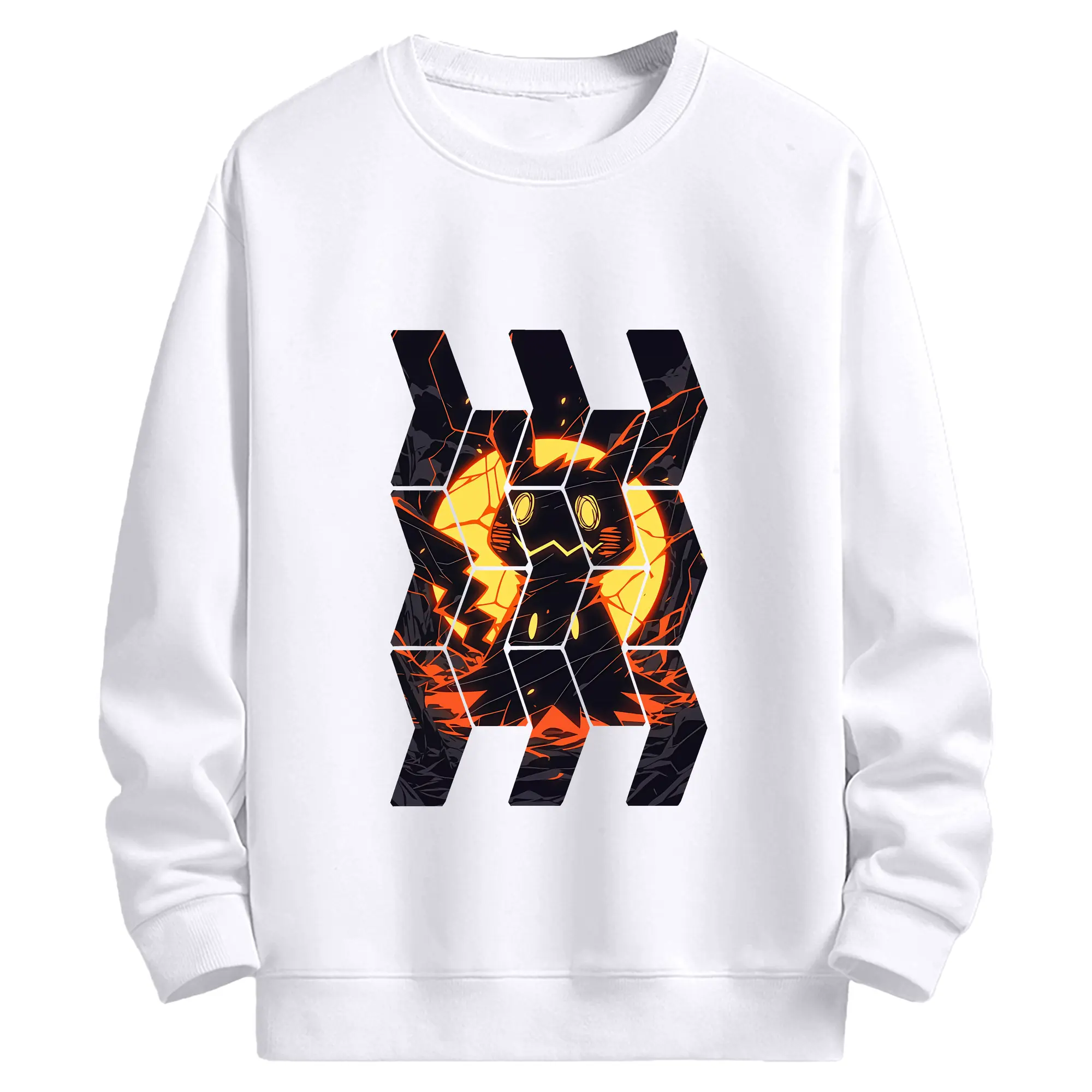 ポケモン グッズ,ミミッキュ - 高品質 クルーネック スウェット ・ コットン59％ ポリエステル41％ ・ ユニセックス 長袖 トレーナー ・ カジュアル デイリー スポーツ 散歩用