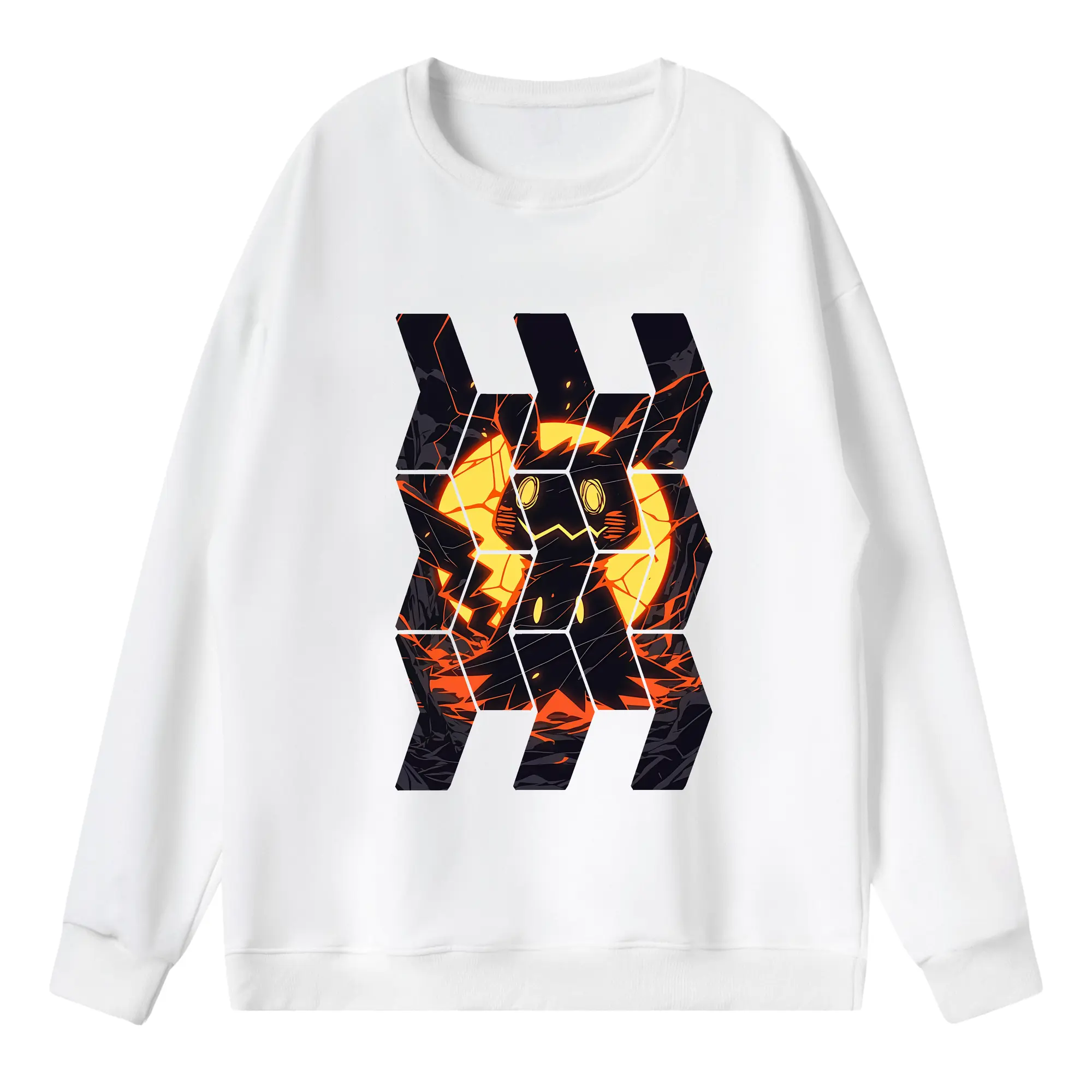 ポケモン グッズ,ミミッキュ - 薄手 クルーネック スウェット 裏毛260g · ポリエステル 春秋向け カジュアル 男女兼用 · トレーナー デイリー スポーツ 散歩に最適