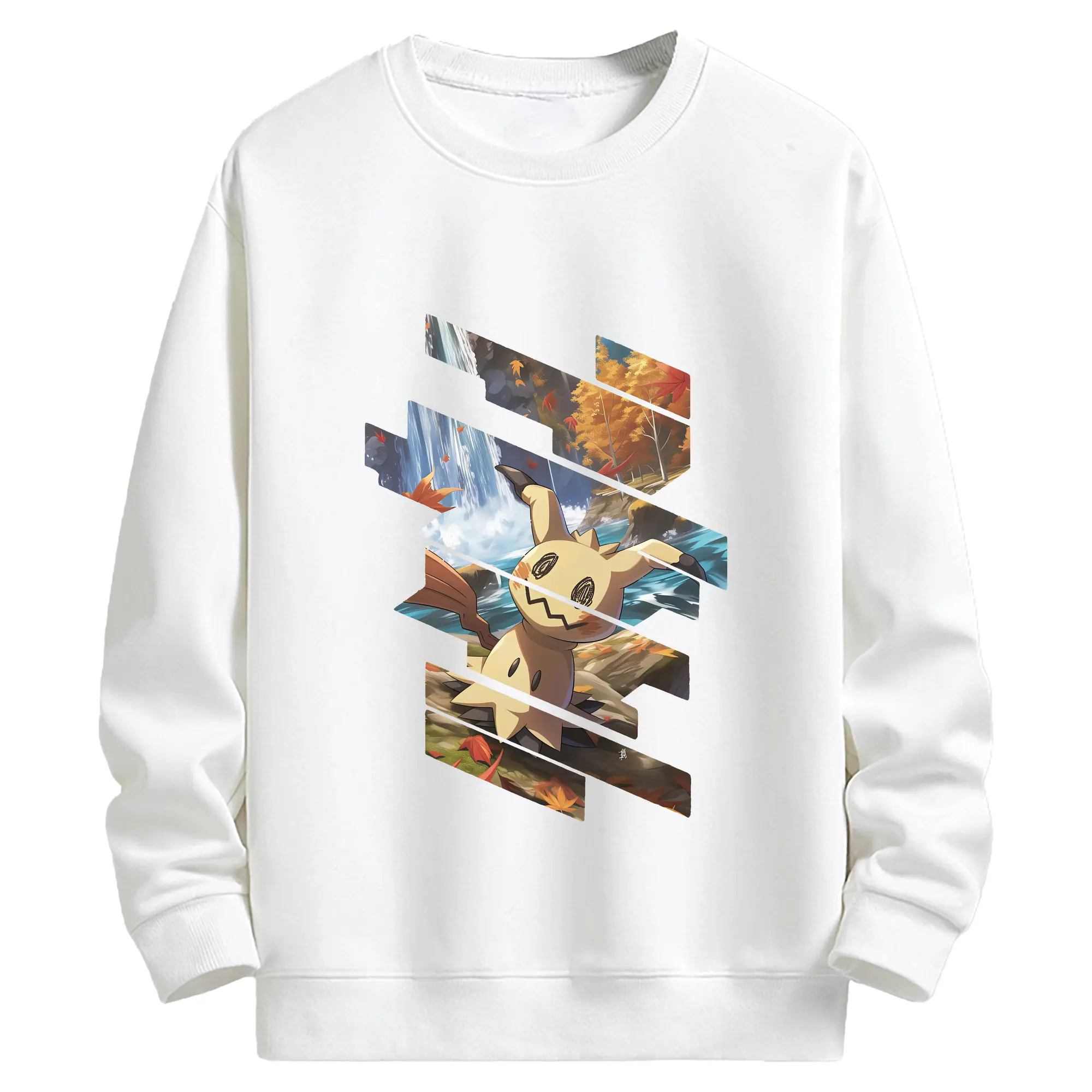 ポケモン グッズ,ミミッキュ - キッズ クルーネックスウェットシャツ ・ フロントプリント ・ 綿80％ ポリエステル20％ ・ 快適 通学 スポーツ 日常使い お散歩用