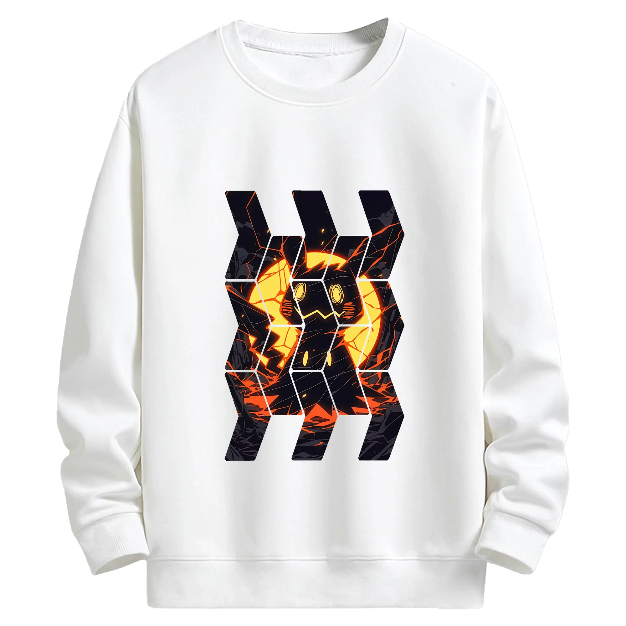 ポケモン グッズ,ミミッキュ - キッズ クルーネックスウェットシャツ ・ フロントプリント ・ 綿80％ ポリエステル20％ ・ 快適 通学 スポーツ 日常使い お散歩用