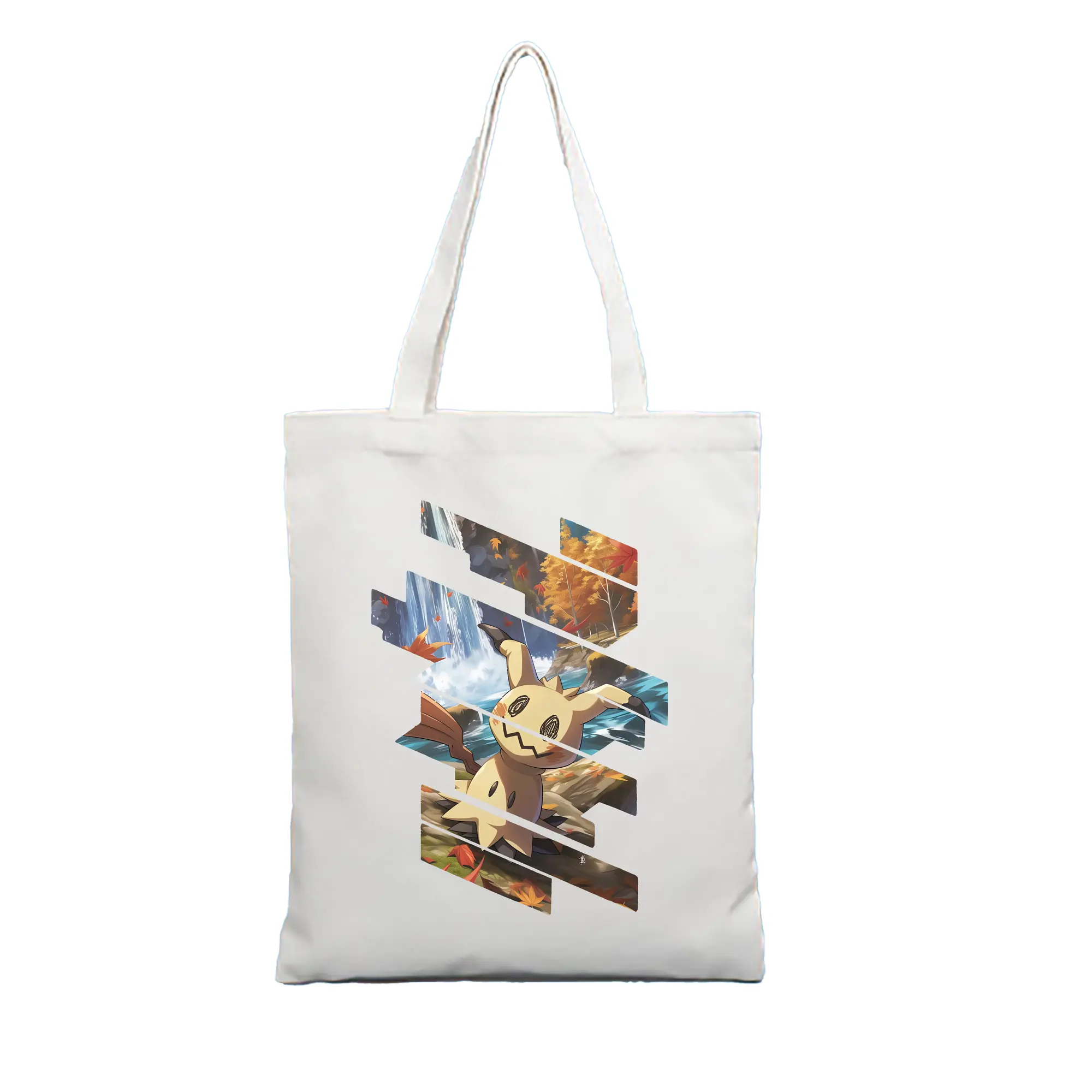 ポケモン グッズ,ミミッキュ - 縦型キャンバス手提げバッグ（トートバッグ） ・ キャンバス素材 ・ ショッピング用 ・ 軽量 丈夫 お手入れ簡単