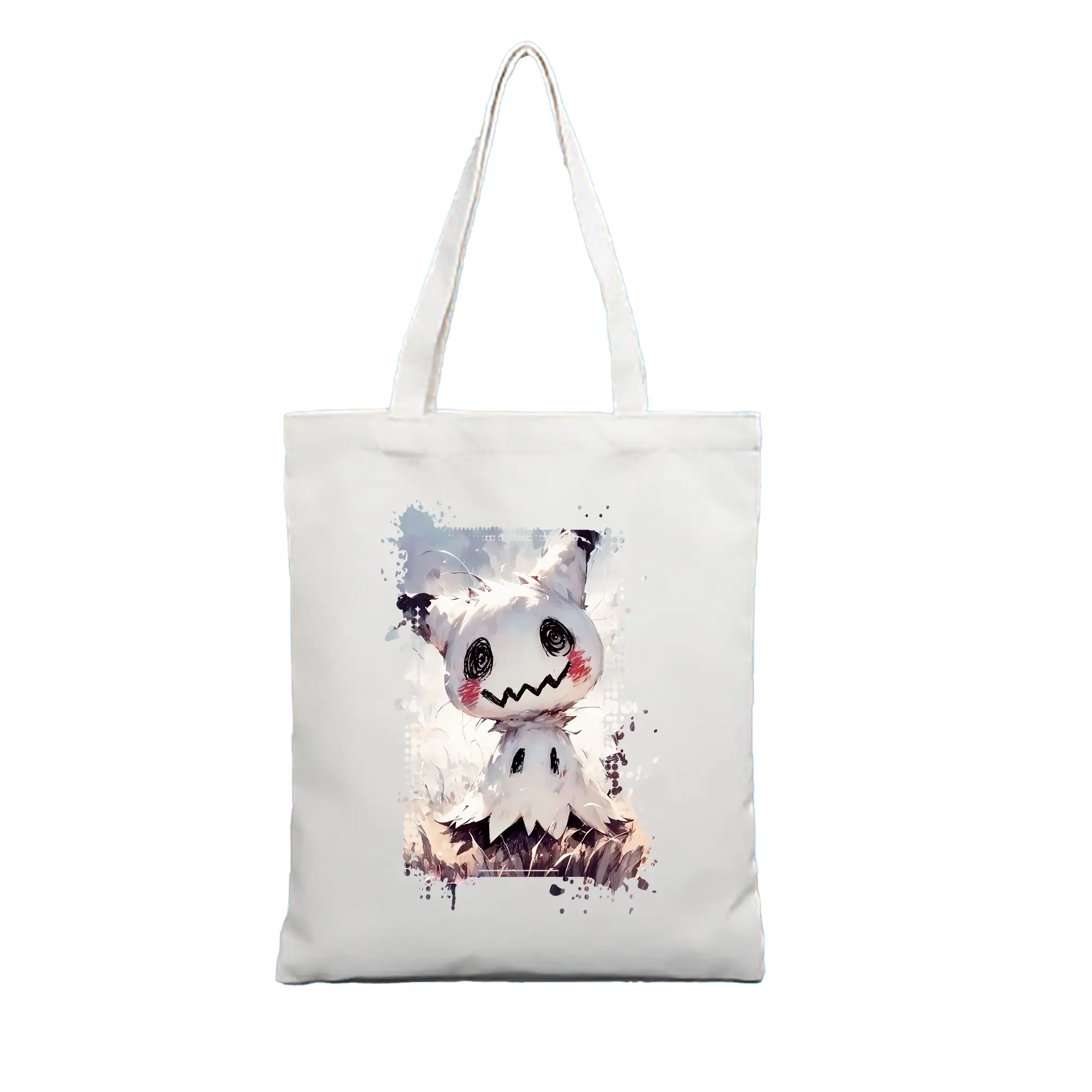 ポケモン グッズ,ミミッキュ - 縦型キャンバス手提げバッグ（トートバッグ） ・ キャンバス素材 ・ ショッピング用 ・ 軽量 丈夫 お手入れ簡単