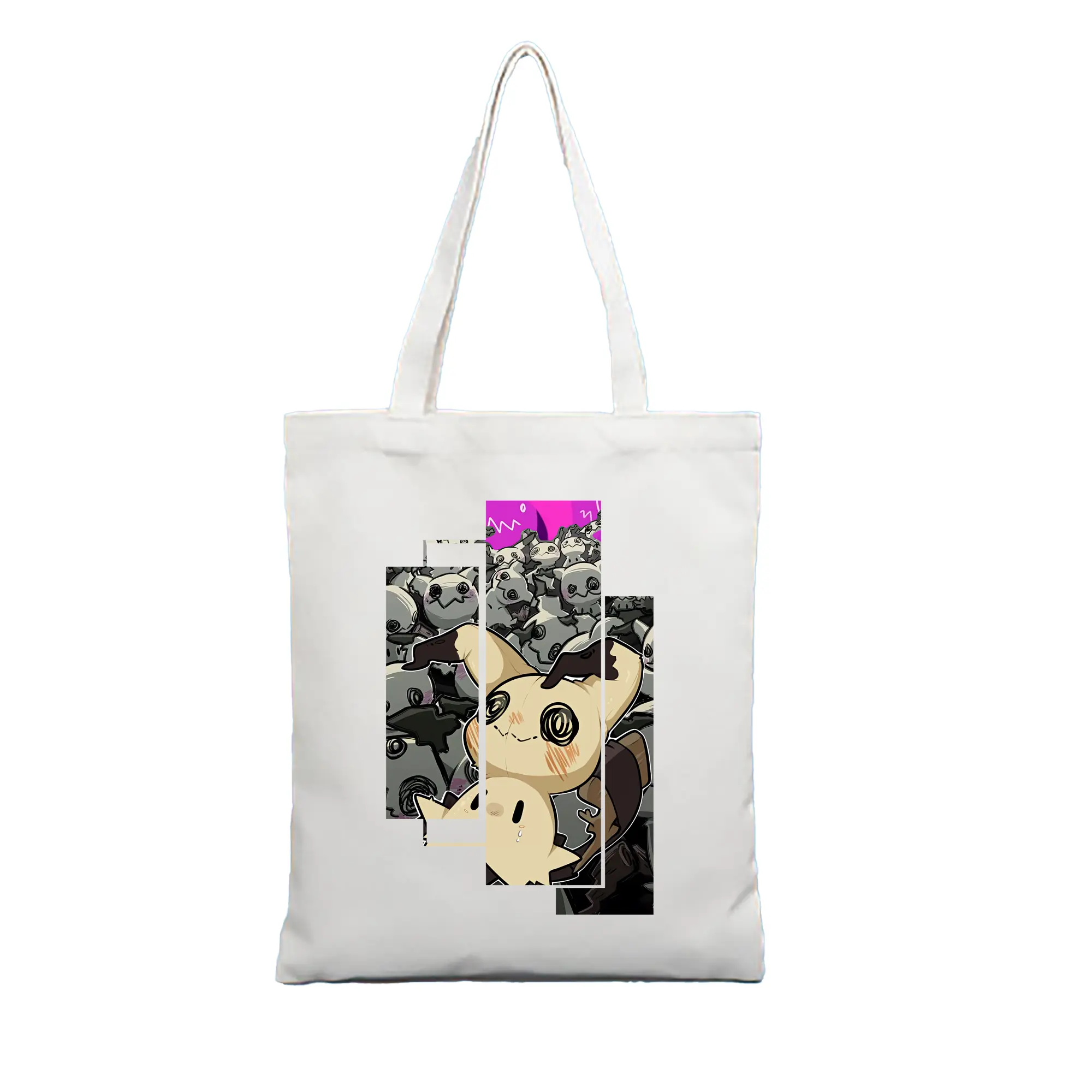 ポケモン グッズ,ミミッキュ - 縦型キャンバス手提げバッグ（トートバッグ） ・ キャンバス素材 ・ ショッピング用 ・ 軽量 丈夫 お手入れ簡単