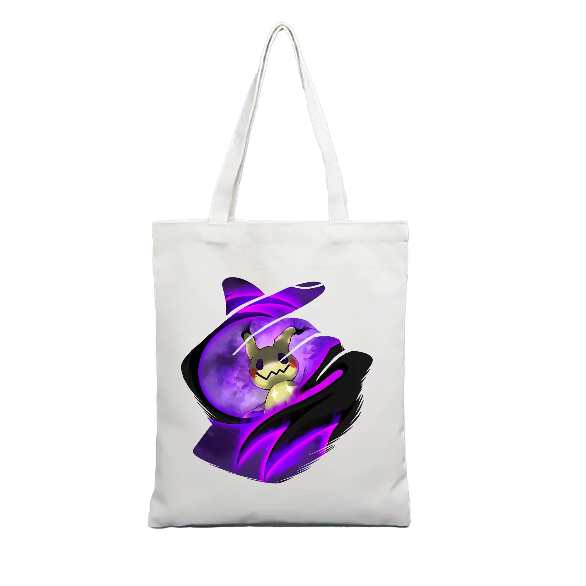 ポケモン グッズ,ミミッキュ - 縦型キャンバス手提げバッグ（トートバッグ） ・ キャンバス素材 ・ ショッピング用 ・ 軽量 丈夫 お手入れ簡単