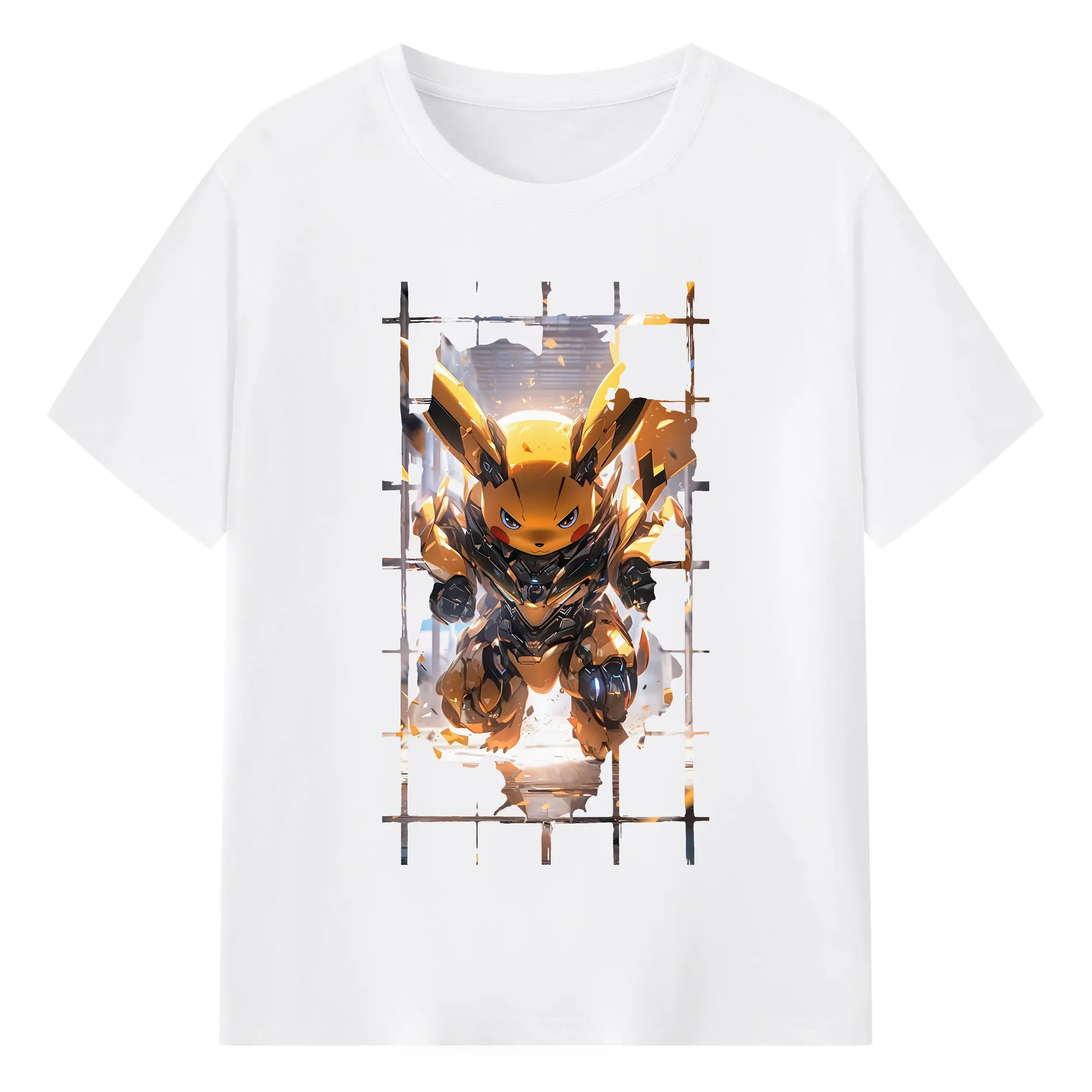 ポケモン グッズ,ピカチュウ - 綿100％ 半袖Tシャツ ・ フロントプリント ・ 快適 通気性 ・ 日常使い 散歩 スポーツ用