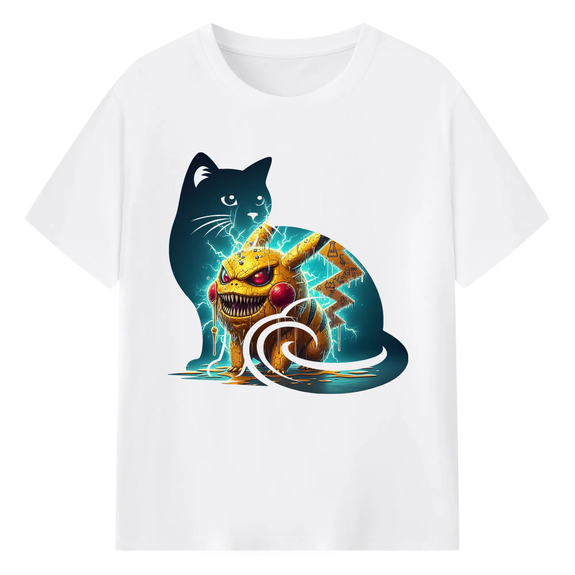 ポケモン グッズ,ピカチュウ - 綿100％ 半袖Tシャツ ・ フロントプリント ・ 快適 通気性 ・ 日常使い 散歩 スポーツ用