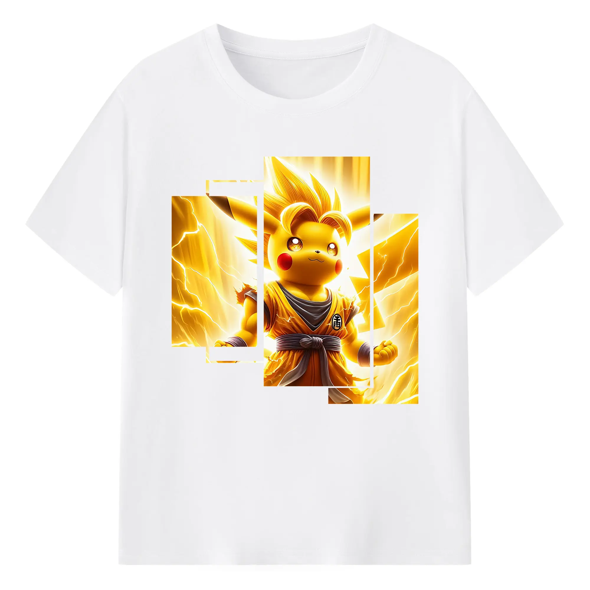 ポケモン グッズ,ピカチュウ - 綿100％ 半袖Tシャツ ・ フロントプリント ・ 快適 通気性 ・ 日常使い 散歩 スポーツ用