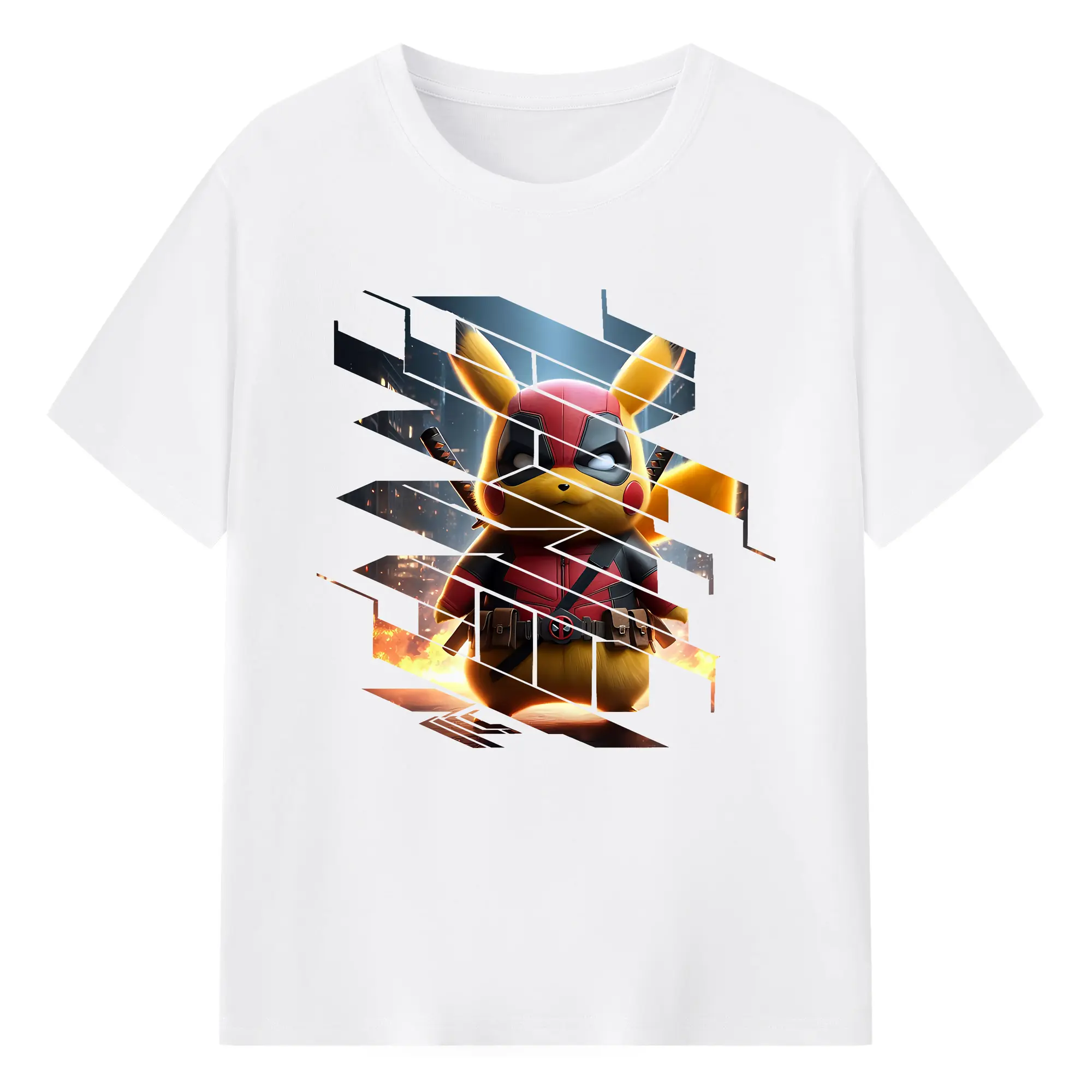 ポケモン グッズ,ピカチュウ - 綿100％ 半袖Tシャツ ・ フロントプリント ・ 快適 通気性 ・ 日常使い 散歩 スポーツ用