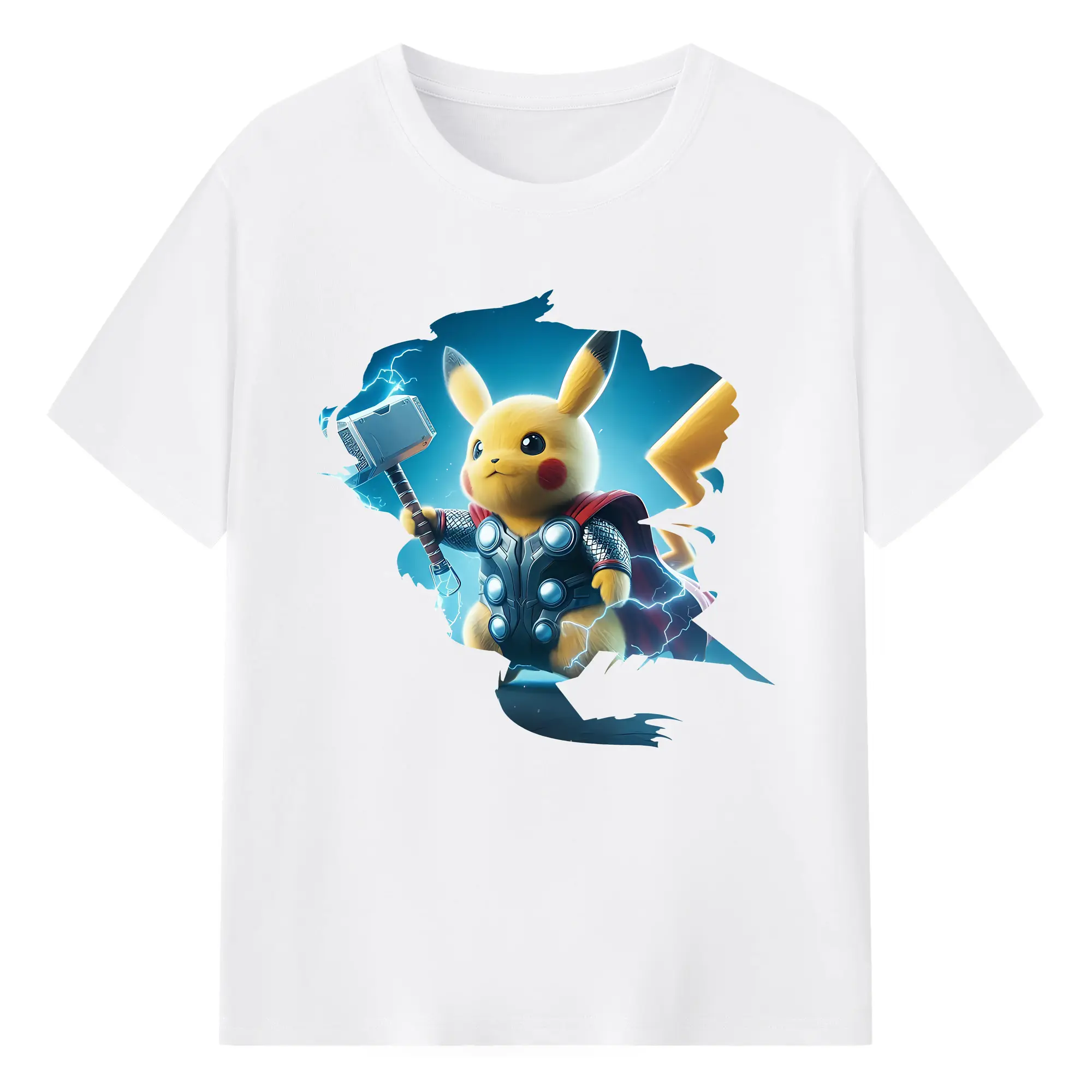 ポケモン グッズ,ピカチュウ - 綿100％ 半袖Tシャツ ・ フロントプリント ・ 快適 通気性 ・ 日常使い 散歩 スポーツ用