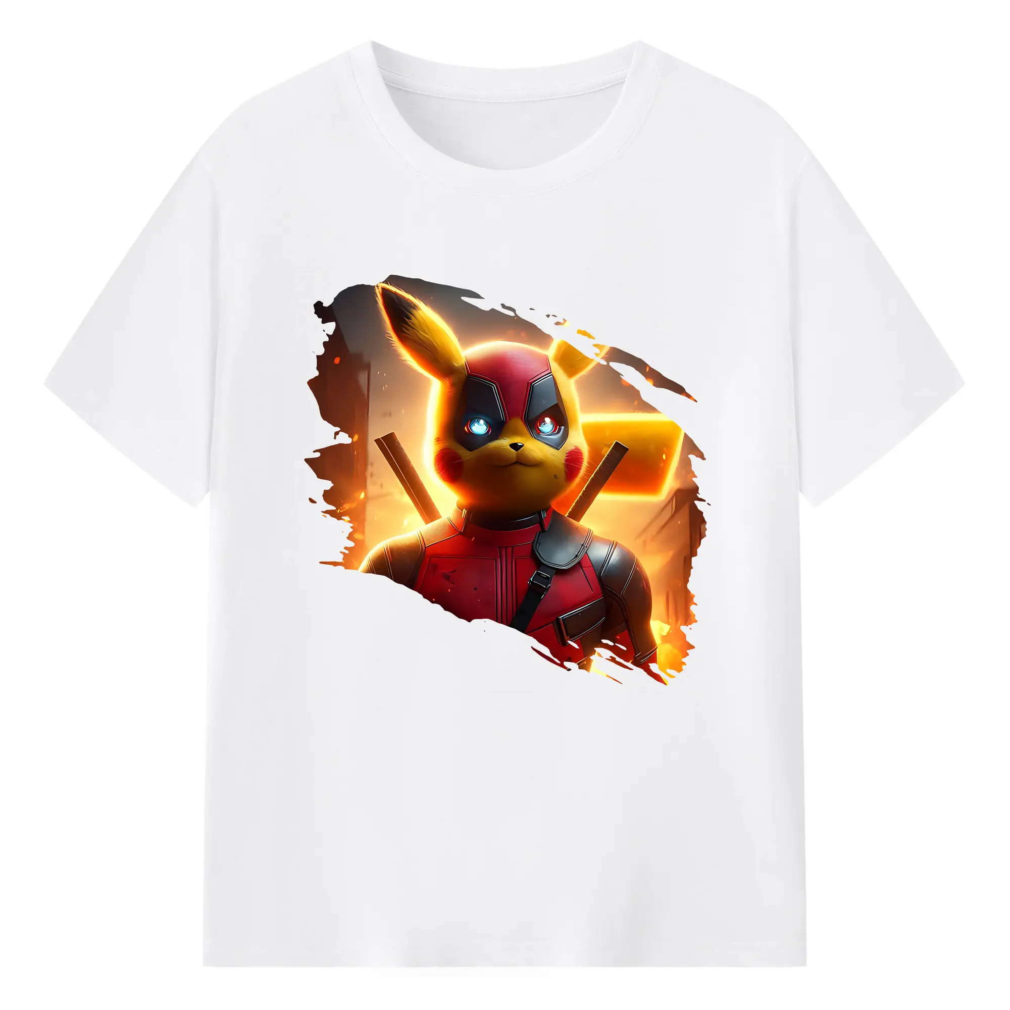 ポケモン グッズ,ピカチュウ - 綿100％ 半袖Tシャツ ・ フロントプリント ・ 快適 通気性 ・ 日常使い 散歩 スポーツ用