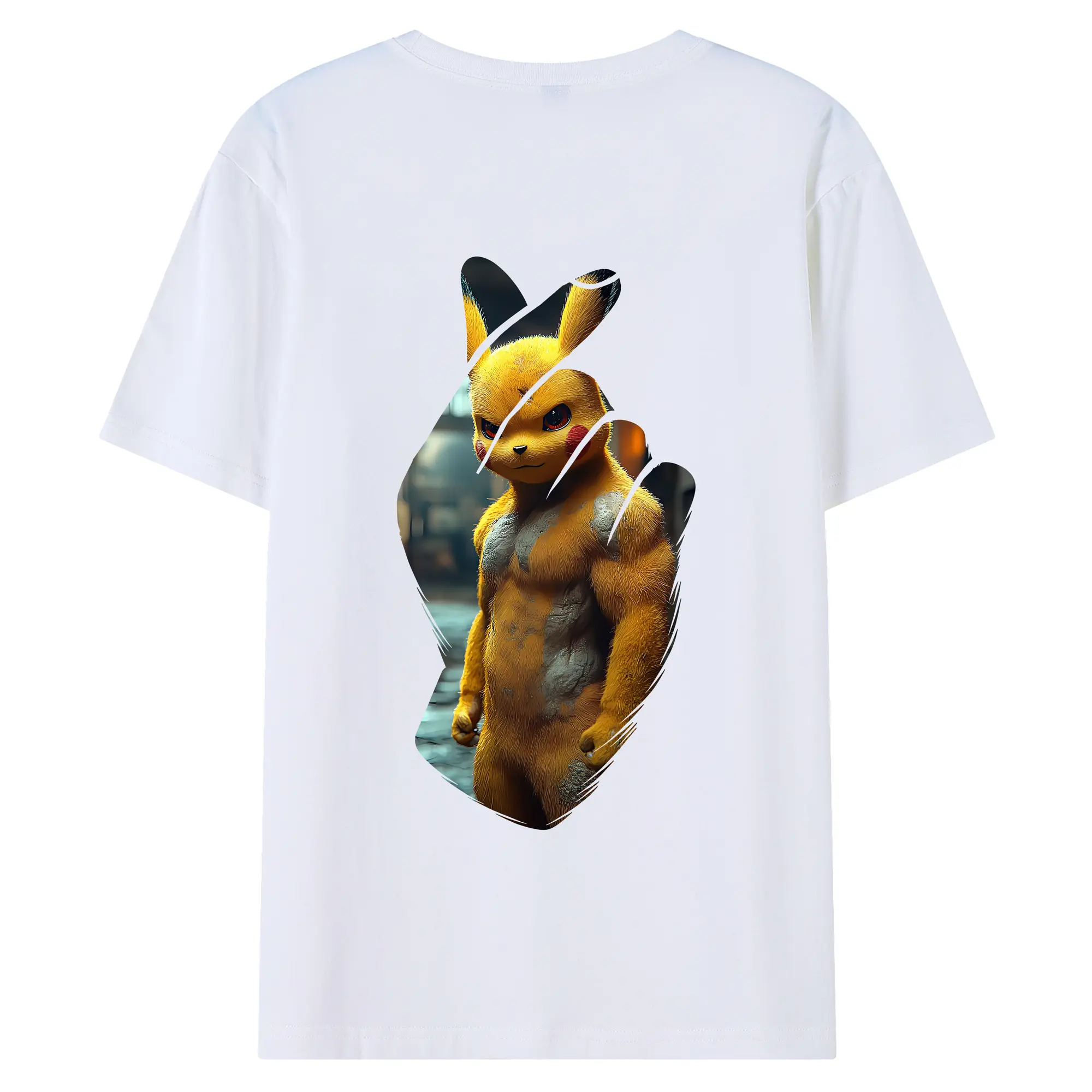 ポケモン グッズ,ピカチュウ - 綿100％ 半袖Tシャツ ・ バックプリント ・ 快適 通気性 ・ 日常使い 散歩 スポーツ用
