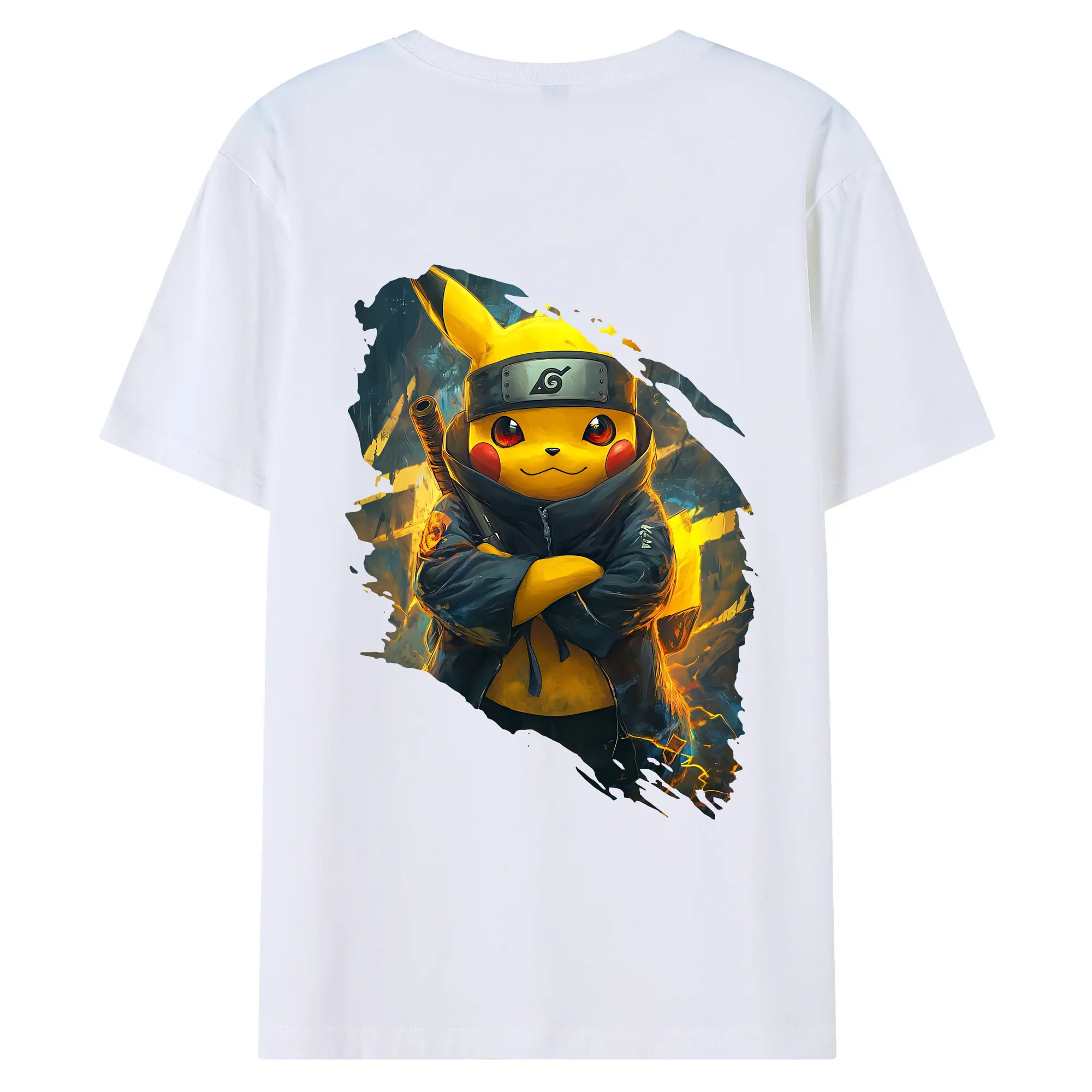 ポケモン グッズ,ピカチュウ - 綿100％ 半袖Tシャツ ・ バックプリント ・ 快適 通気性 ・ 日常使い 散歩 スポーツ用