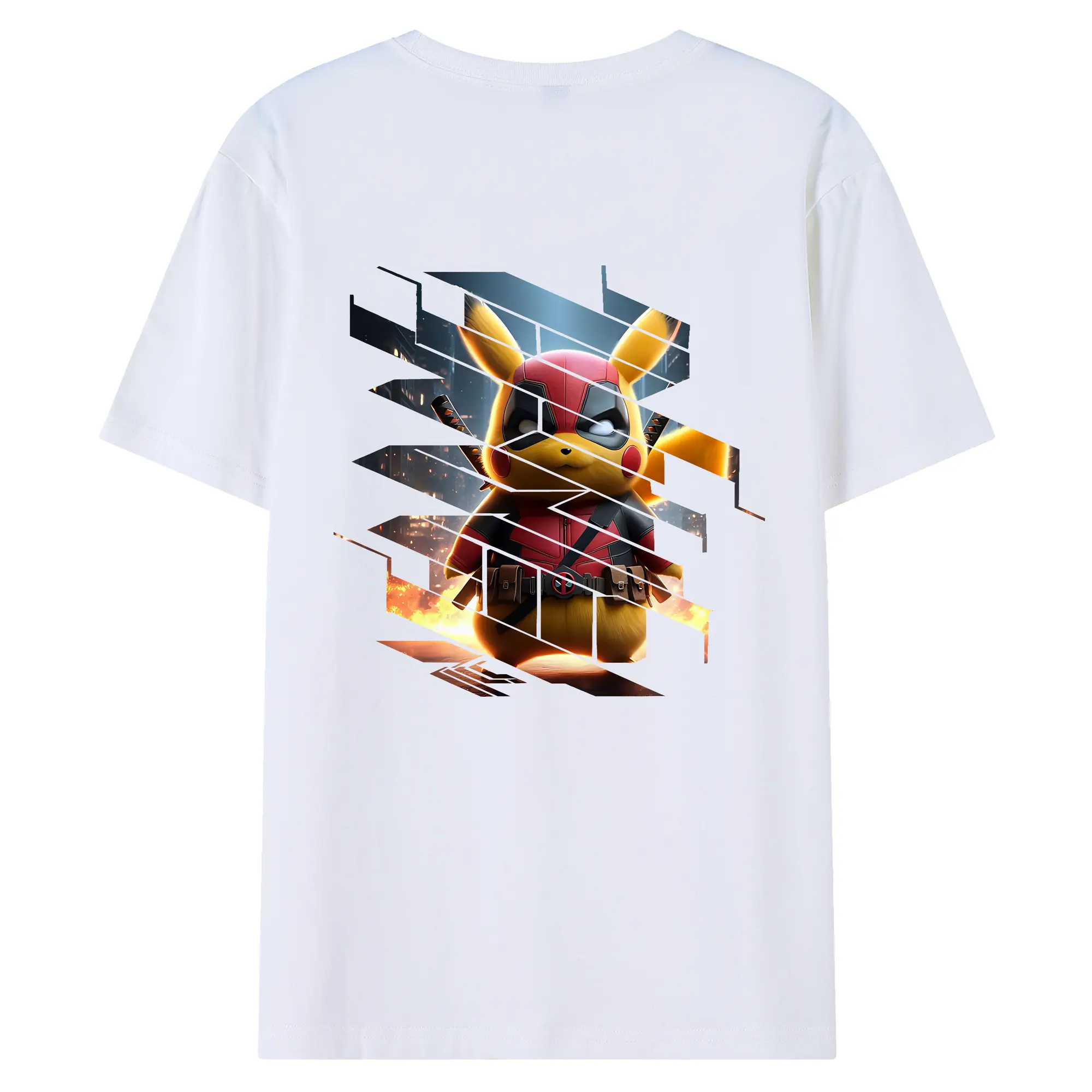 ポケモン グッズ,ピカチュウ - 綿100％ 半袖Tシャツ ・ バックプリント ・ 快適 通気性 ・ 日常使い 散歩 スポーツ用