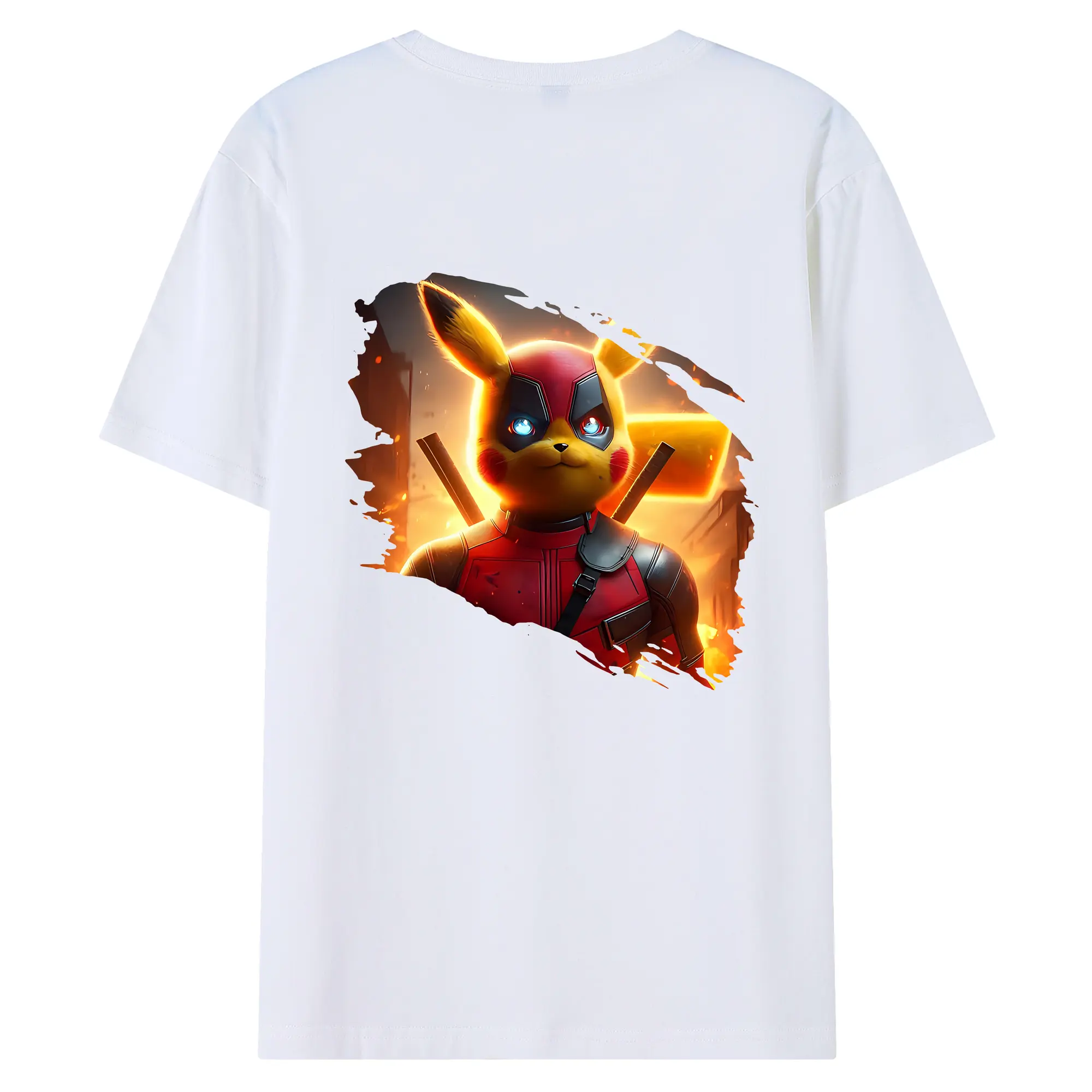 ポケモン グッズ,ピカチュウ - 綿100％ 半袖Tシャツ ・ バックプリント ・ 快適 通気性 ・ 日常使い 散歩 スポーツ用
