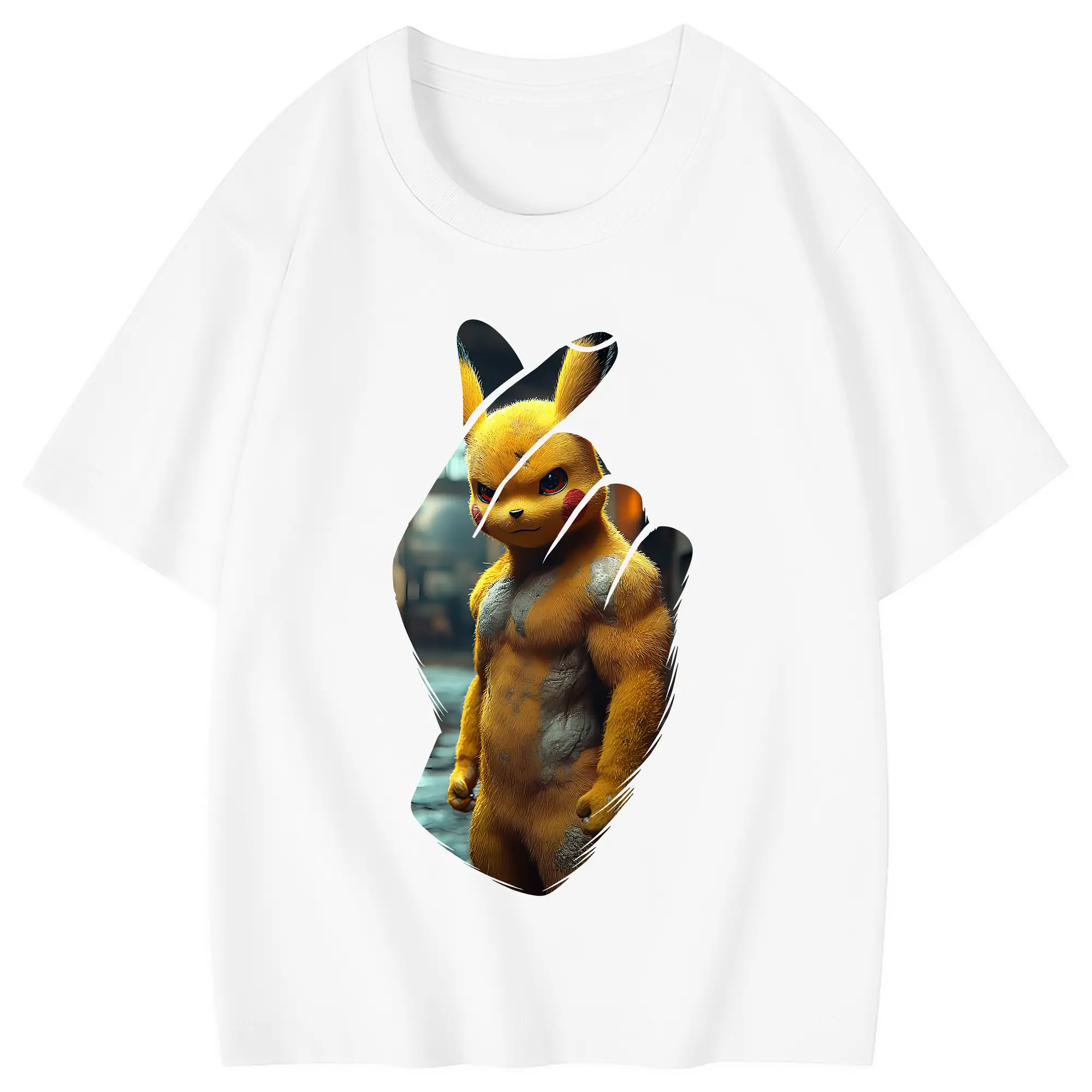 ポケモン グッズ,ピカチュウ - 綿100％ キッズTシャツ ・ フロントプリント ・ 快適 通気性 ・ スポーツ カジュアル 散歩用