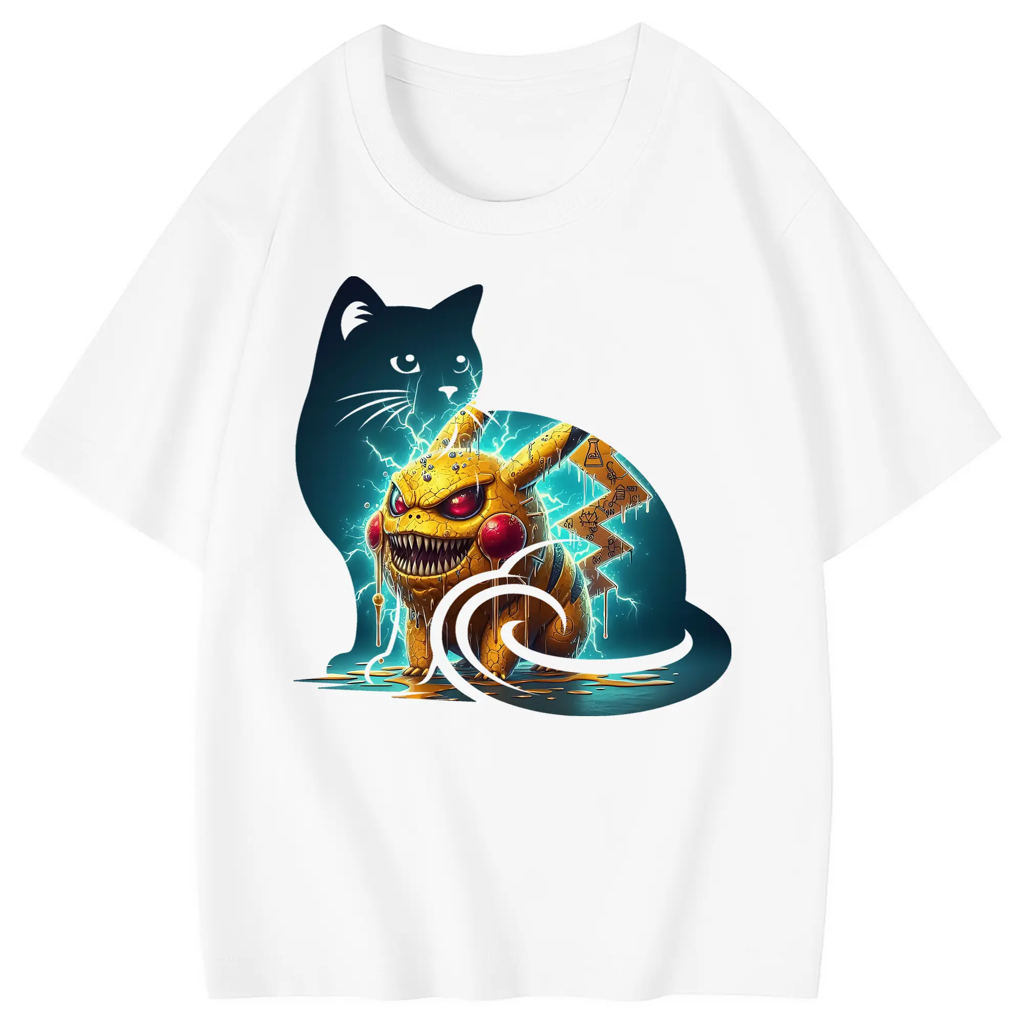 ポケモン グッズ,ピカチュウ - 綿100％ キッズTシャツ ・ フロントプリント ・ 快適 通気性 ・ スポーツ カジュアル 散歩用