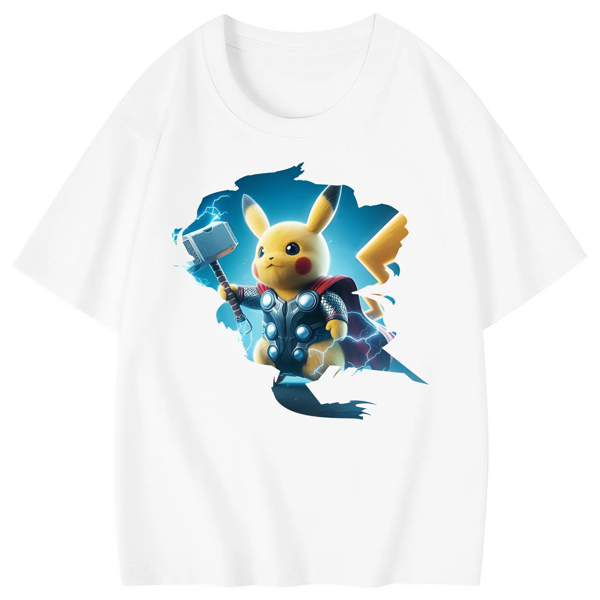 ポケモン グッズ,ピカチュウ - 綿100％ キッズTシャツ ・ フロントプリント ・ 快適 通気性 ・ スポーツ カジュアル 散歩用