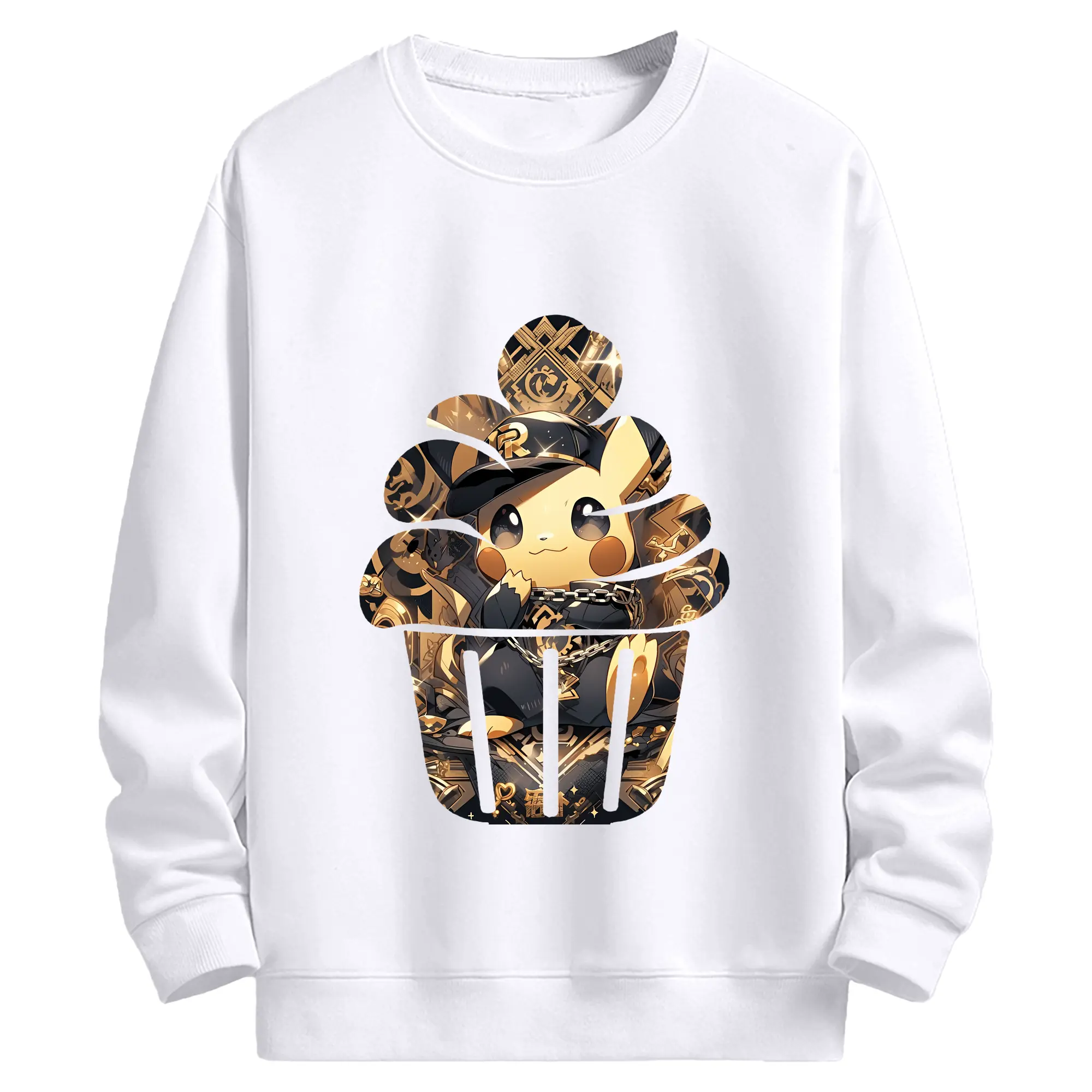 ポケモン グッズ,ピカチュウ - 高品質 クルーネック スウェット ・ コットン59％ ポリエステル41％ ・ ユニセックス 長袖 トレーナー ・ カジュアル デイリー スポーツ 散歩用