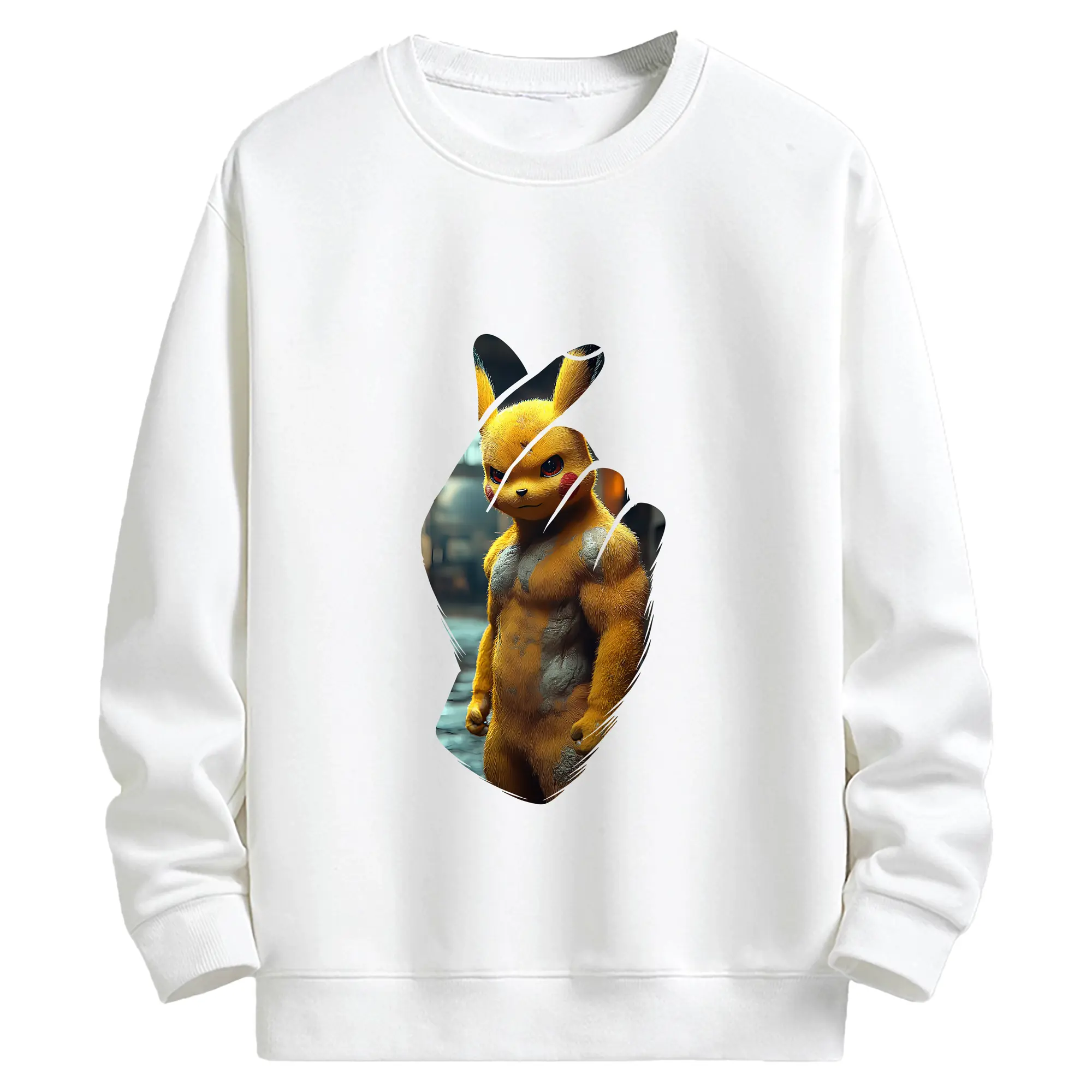 ポケモン グッズ,ピカチュウ - キッズ クルーネックスウェットシャツ ・ フロントプリント ・ 綿80％ ポリエステル20％ ・ 快適 通学 スポーツ 日常使い お散歩用