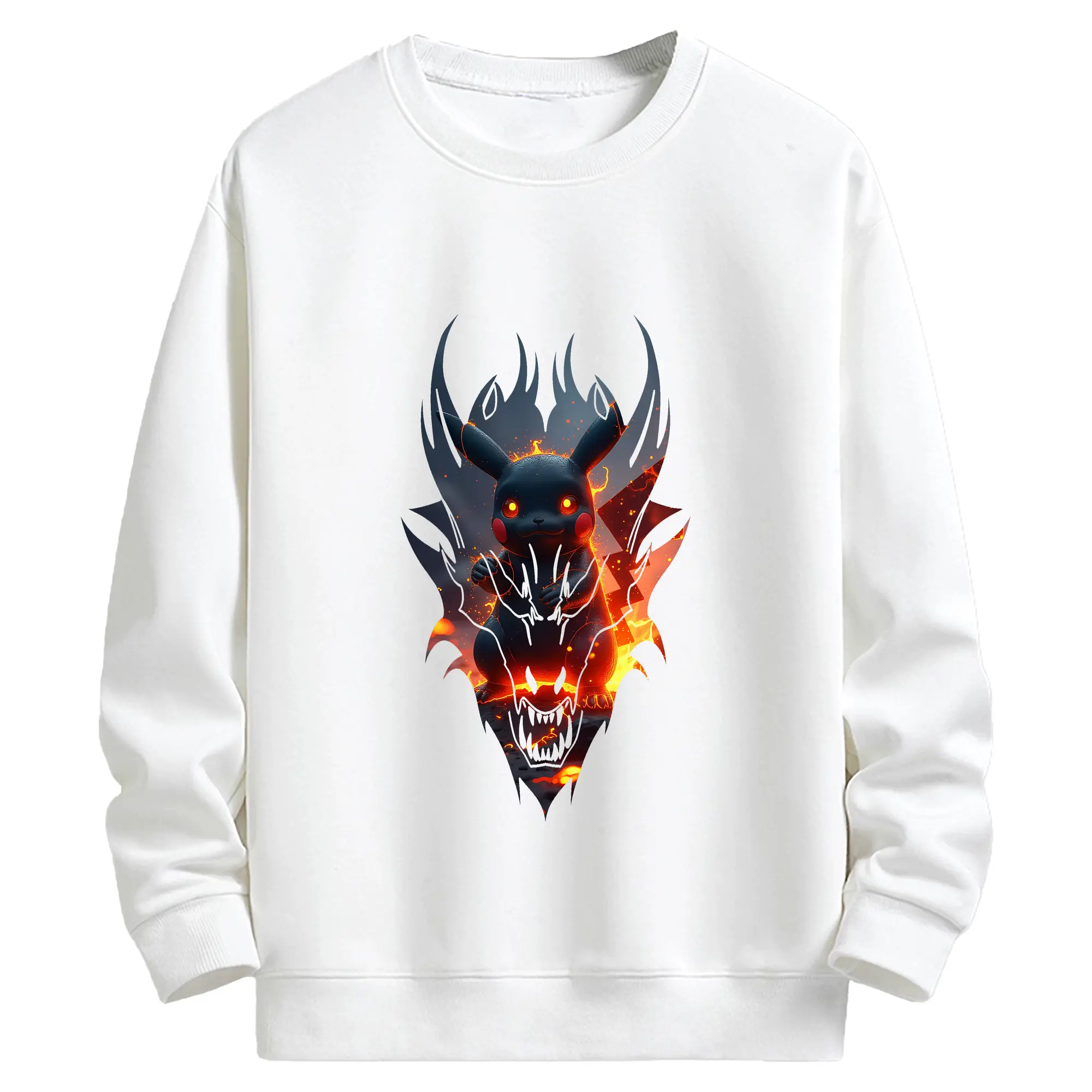 ポケモン グッズ,ピカチュウ - キッズ クルーネックスウェットシャツ ・ フロントプリント ・ 綿80％ ポリエステル20％ ・ 快適 通学 スポーツ 日常使い お散歩用